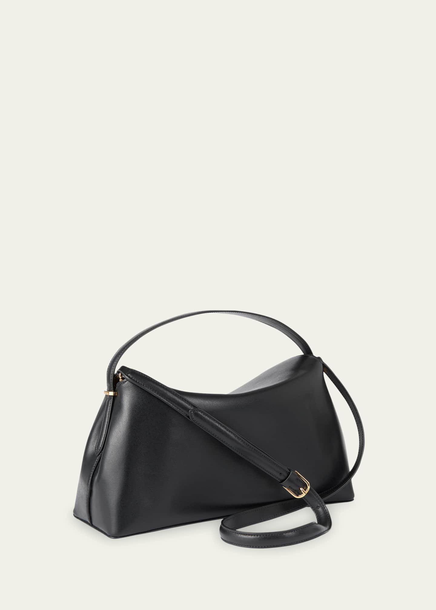 Toteme T Lock Flap Leather Clutch Bag Bergdorf Goodman