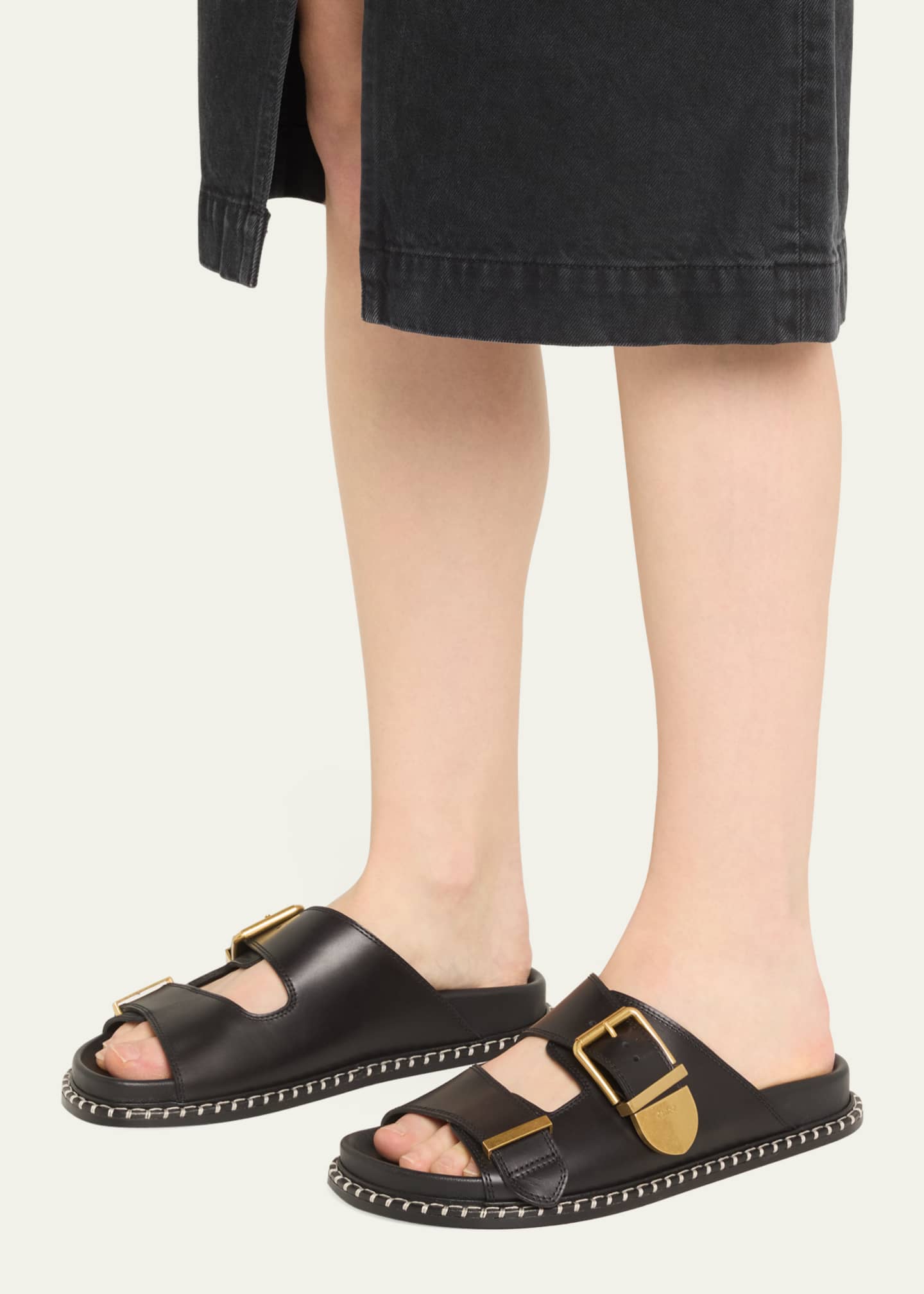 Chloe slide sandals hotsell