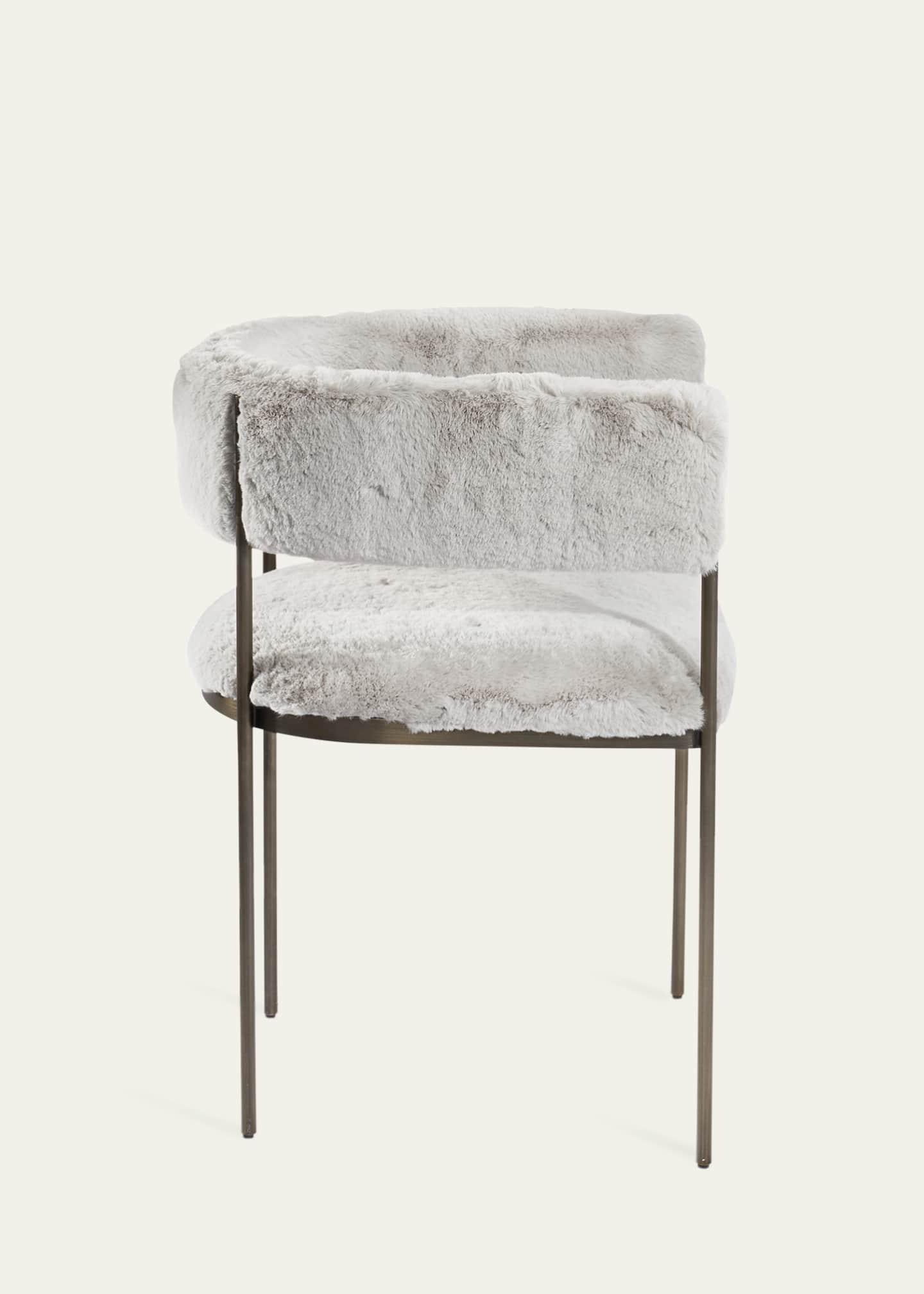 Interlude Home Ryland Faux Fur Dining Chair Bergdorf Goodman