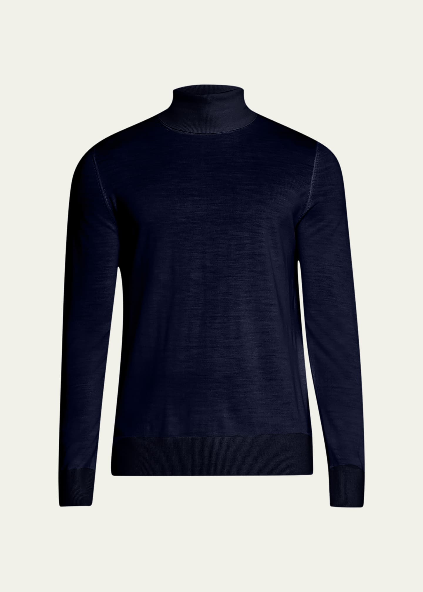Gabriela Hearst Men's Jermaine Merino Wool Knit Turtleneck Sweater Image 1 of 5