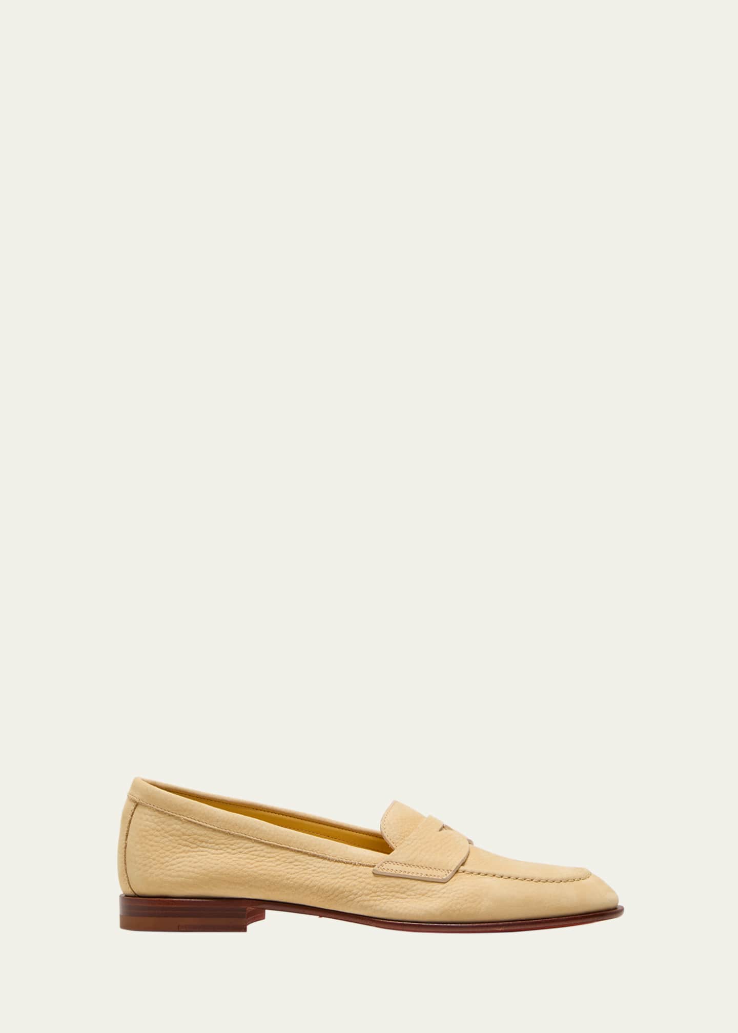 Santoni Famed Leather Penny Loafers Bergdorf Goodman