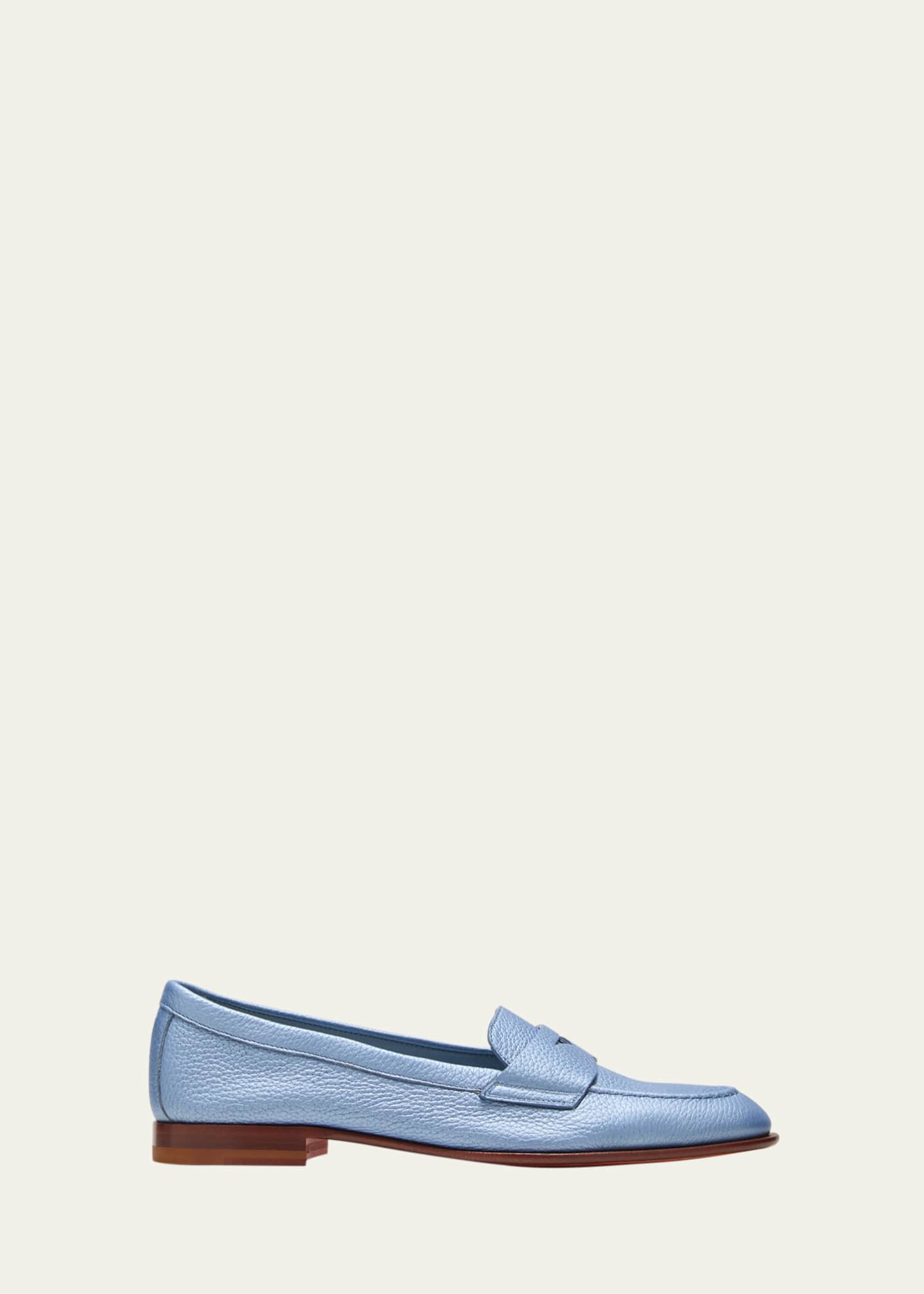 Metallic penny outlet loafers