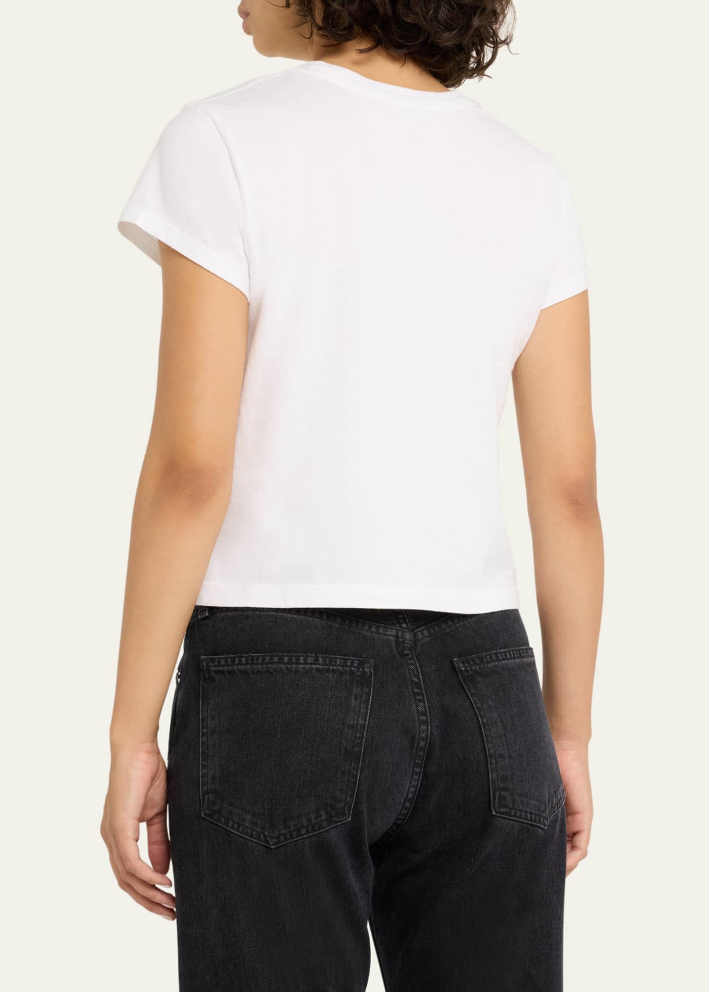 AGOLDE Adine Cropped Short Sleeve Tee Image 3 of 5