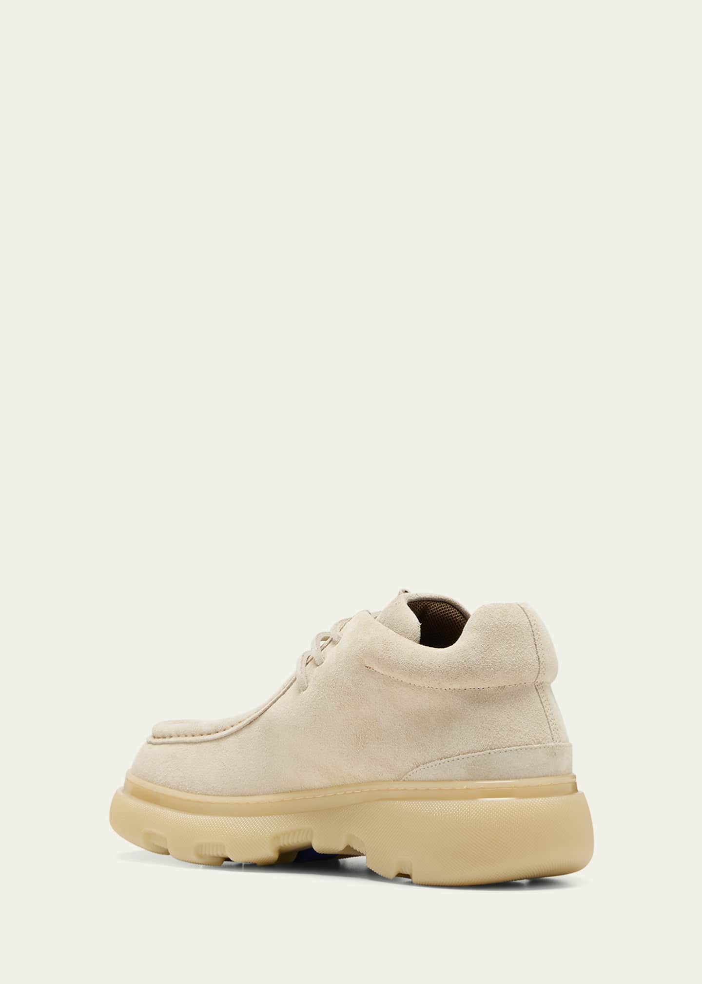 Burberry Men's Suede Creeper Mid Lace-Up Shoes Image 4 of 5