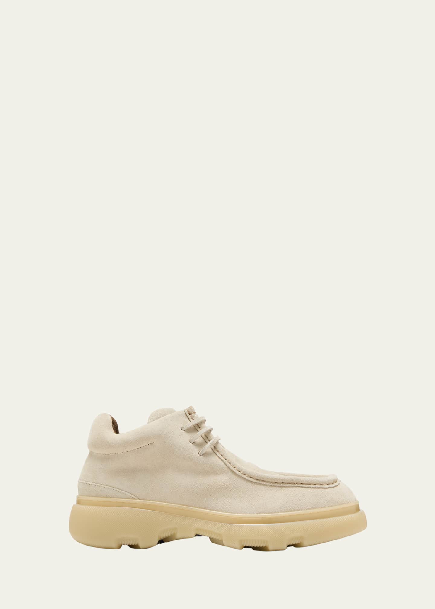 Burberry Men's Suede Creeper Mid Lace-Up Shoes Image 1 of 5