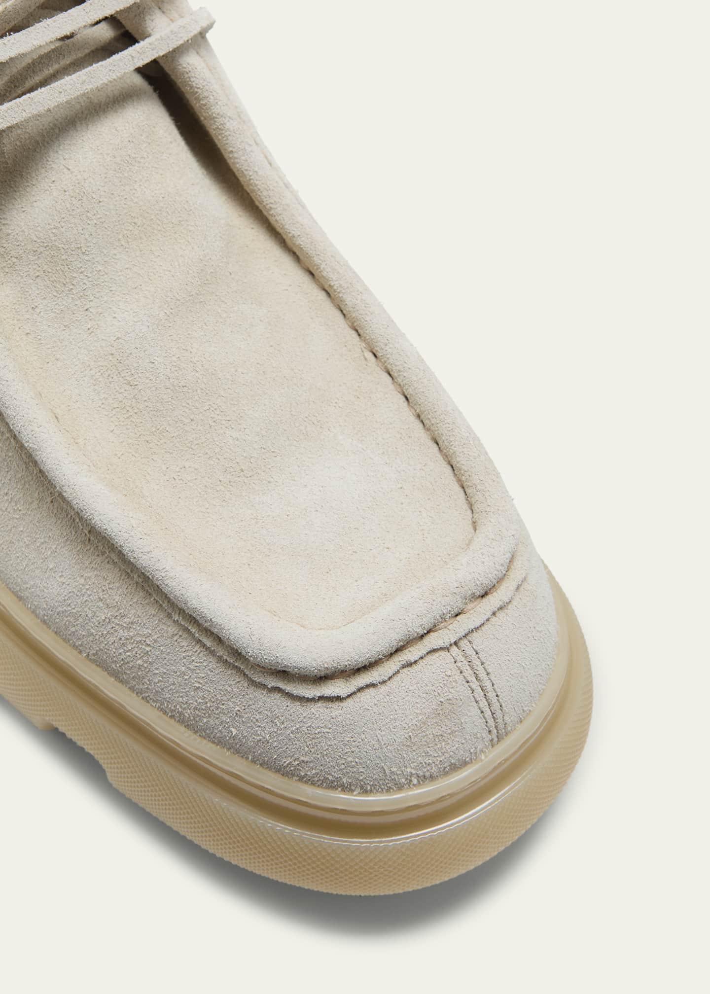 Burberry Men's Suede Creeper Mid Lace-Up Shoes Image 5 of 5