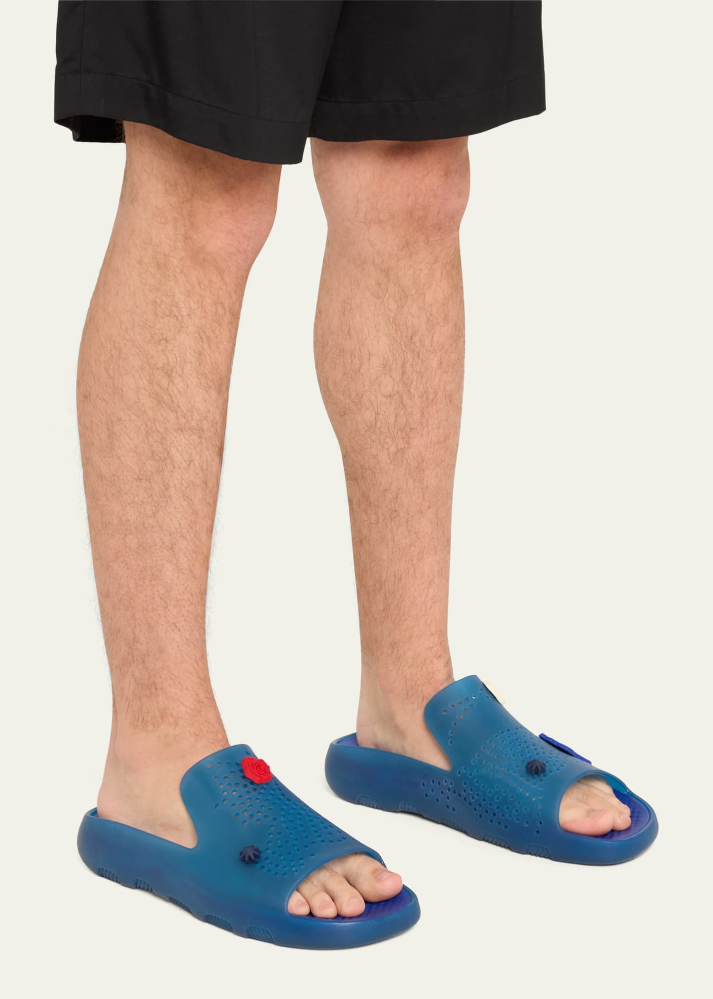 Burberry rubber sandals store