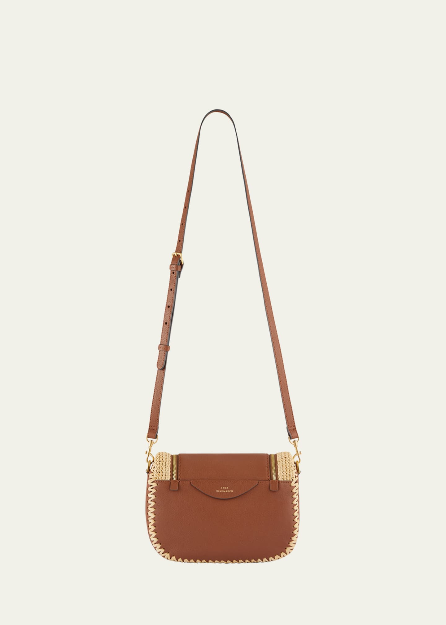 Anya Hindmarch Small Flap Straw Crossbody Bag Bergdorf Goodman