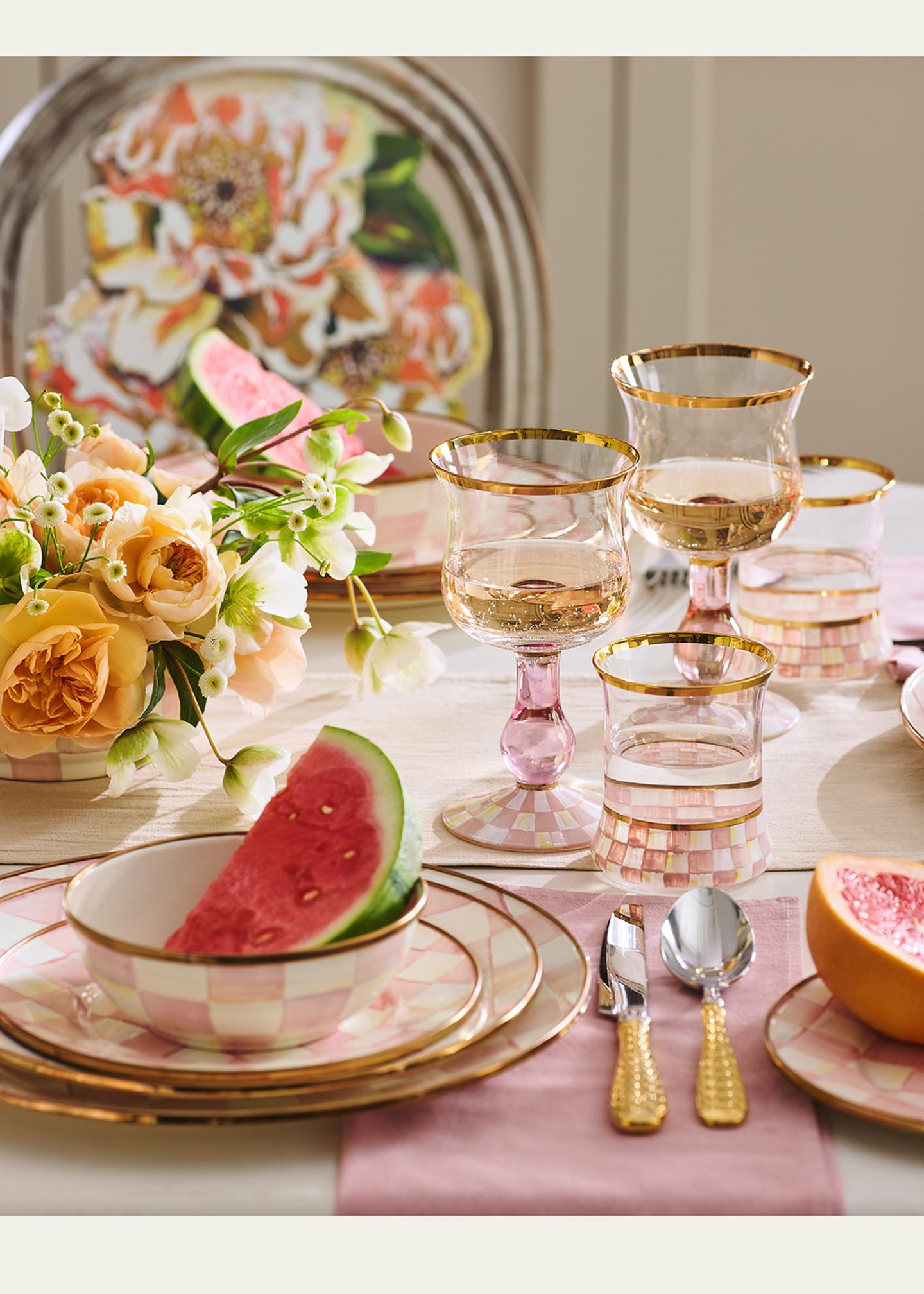 MacKenzie-Childs Rosy Check Enamel Salad/Dessert Plate - Bergdorf