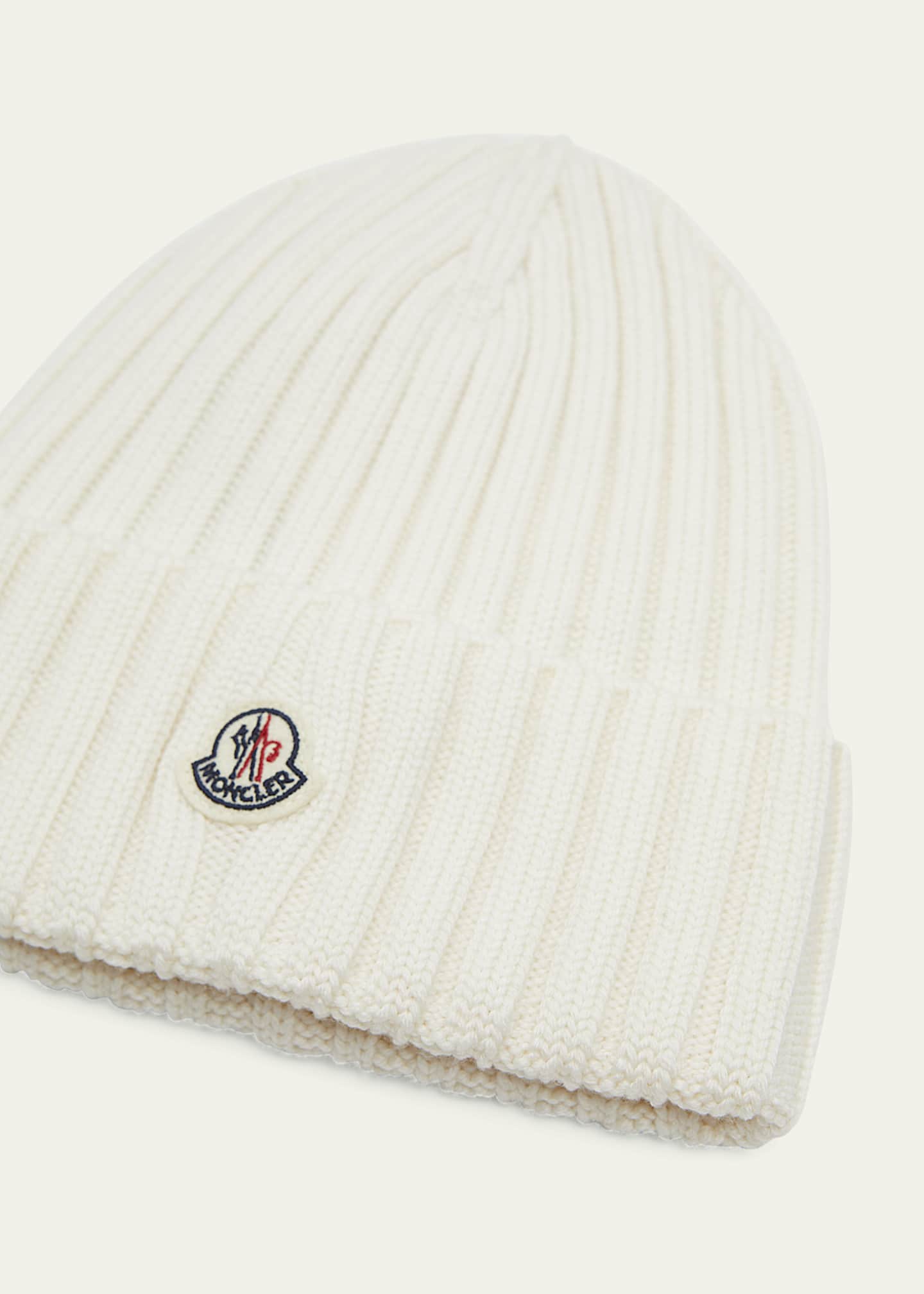 Moncler ribbed beanie hotsell