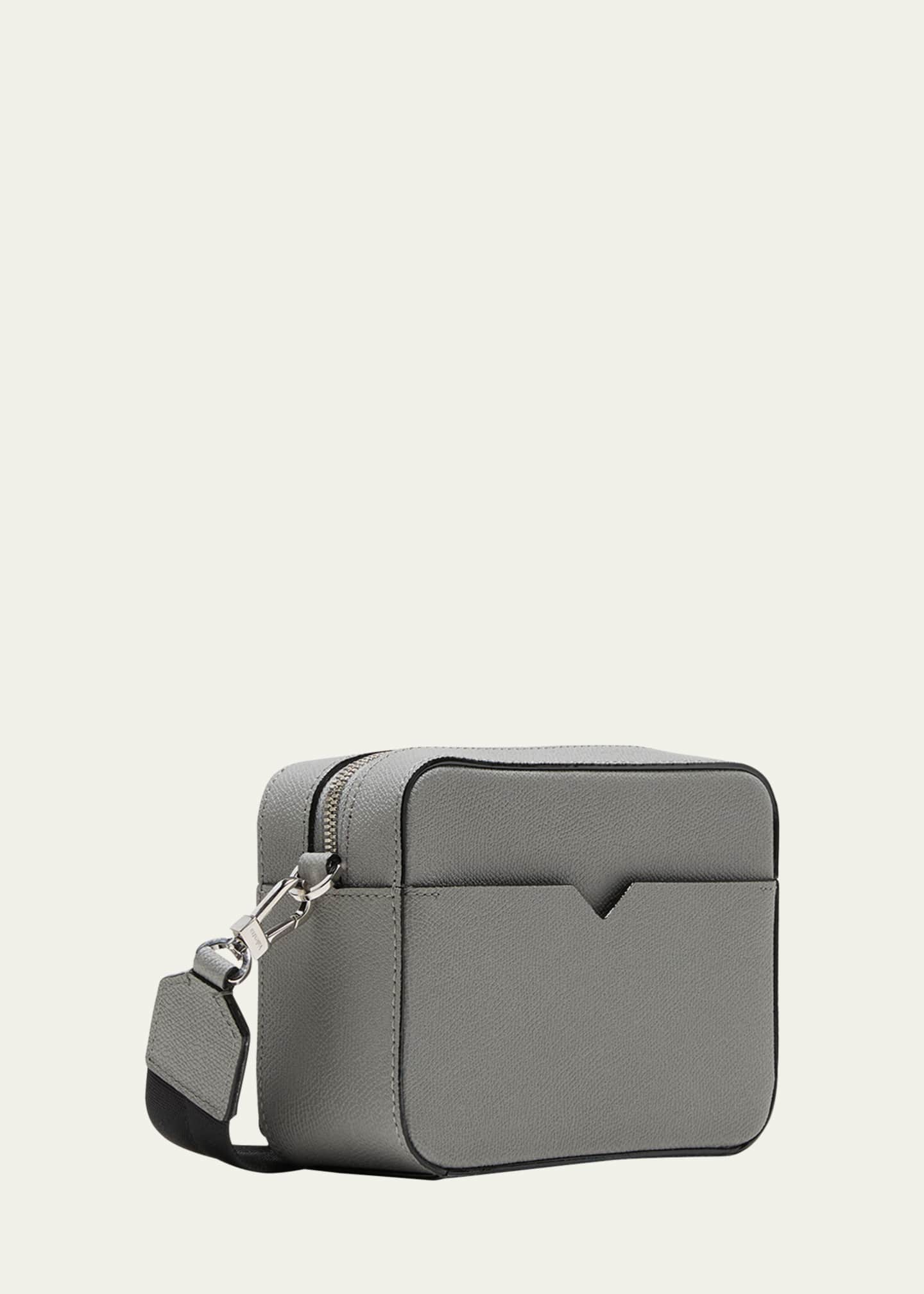 Valextra Men's Reporter Calfskin Crossbody Bag Image 3 of 5
