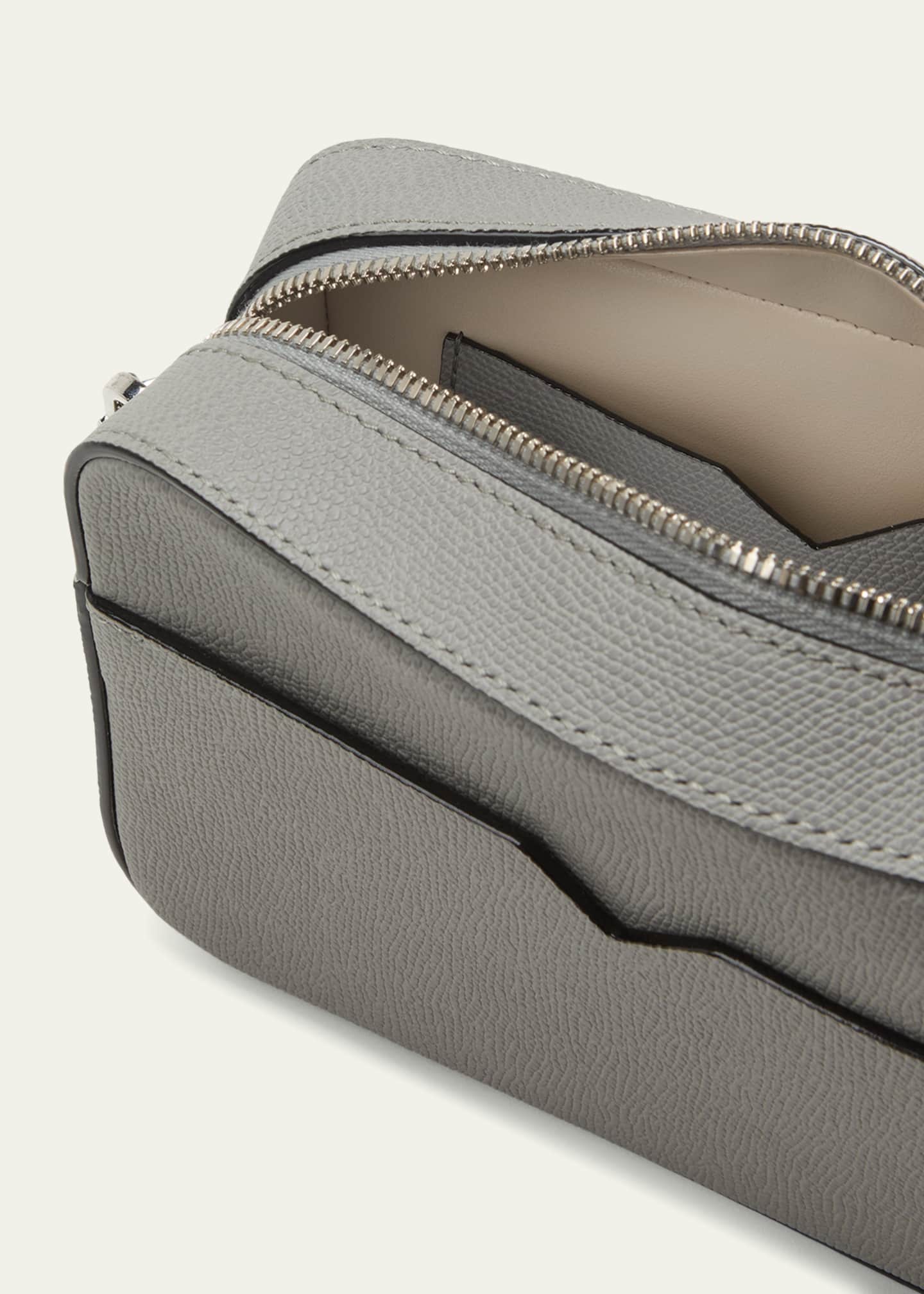 Valextra Men's Reporter Calfskin Crossbody Bag Image 4 of 5