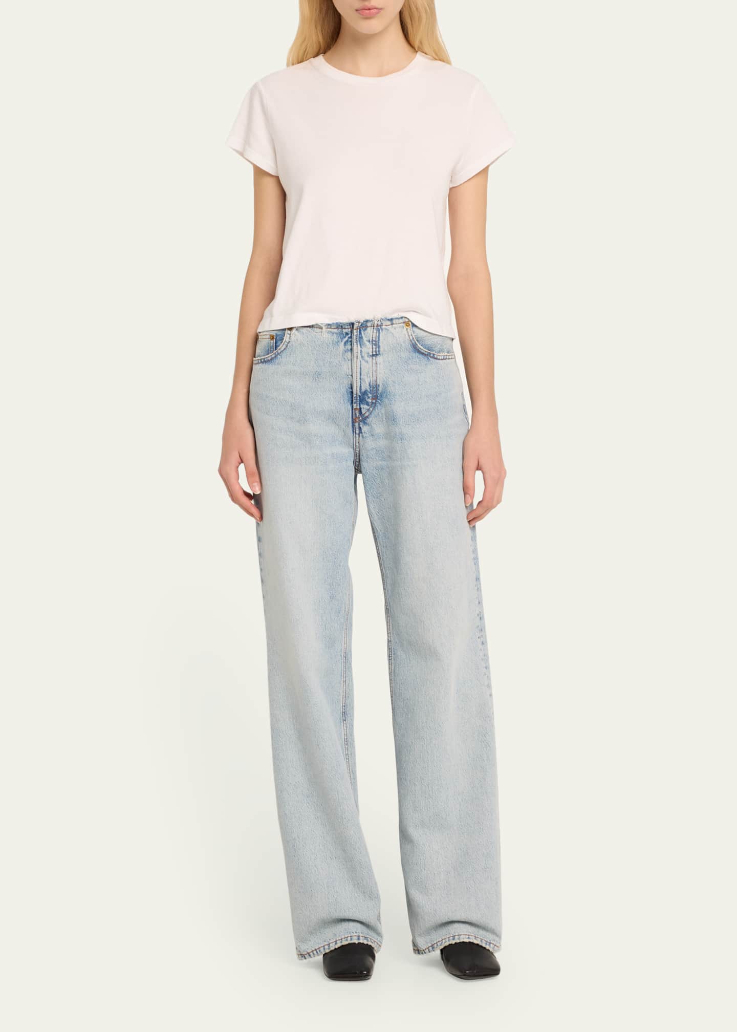 Korea Straight-Leg Jeans