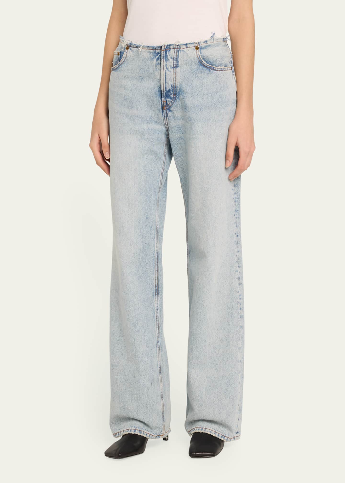 Korea Straight-Leg Jeans