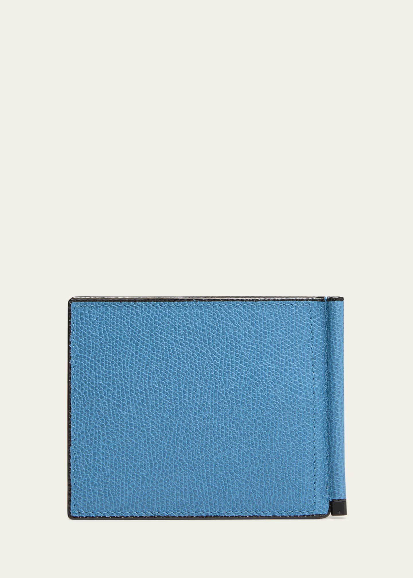 Valextra Men's Simple Grip Calfskin Money Clip Wallet Image 4 of 4