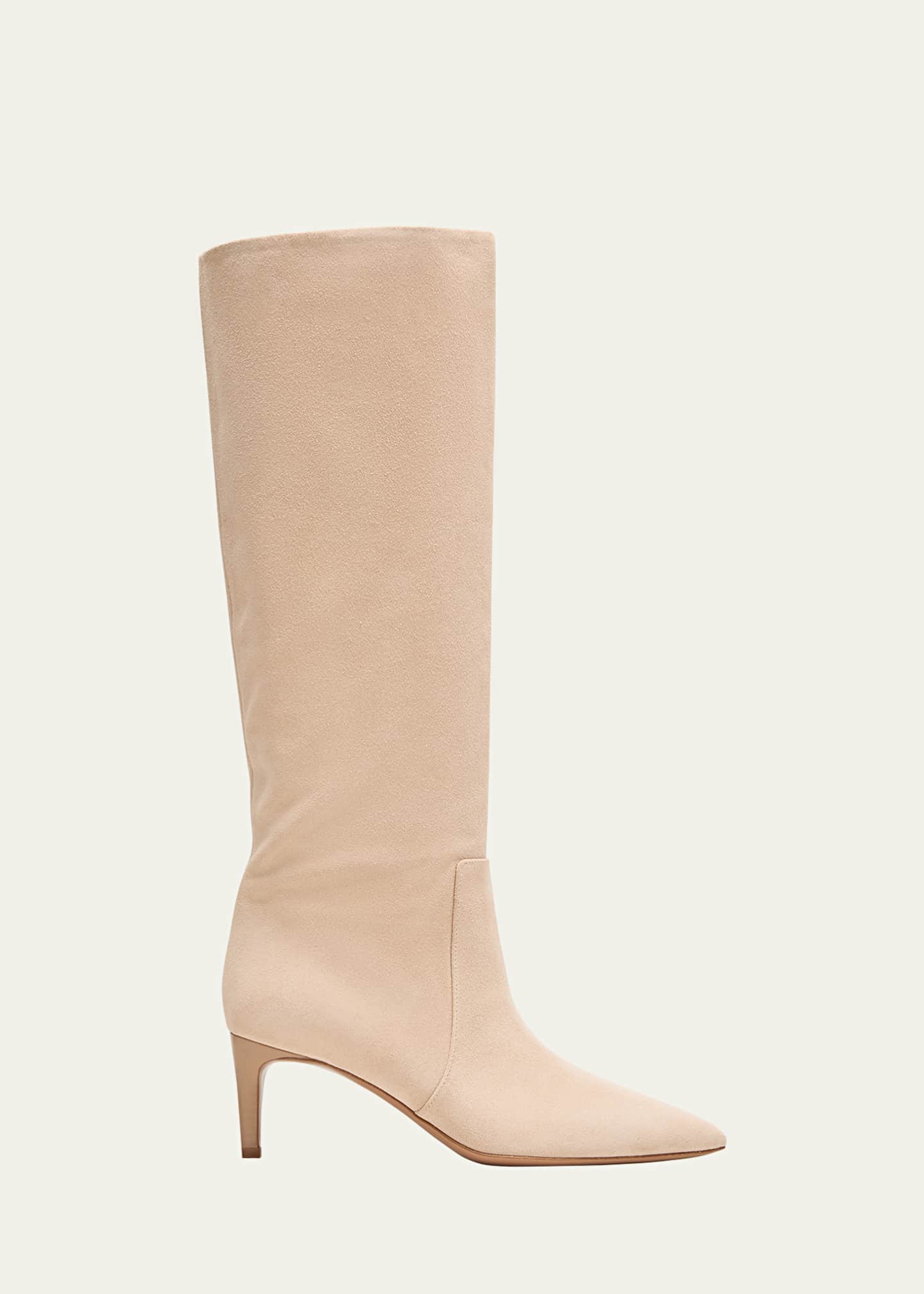 Paris Texas Suede Stiletto Tall Boots