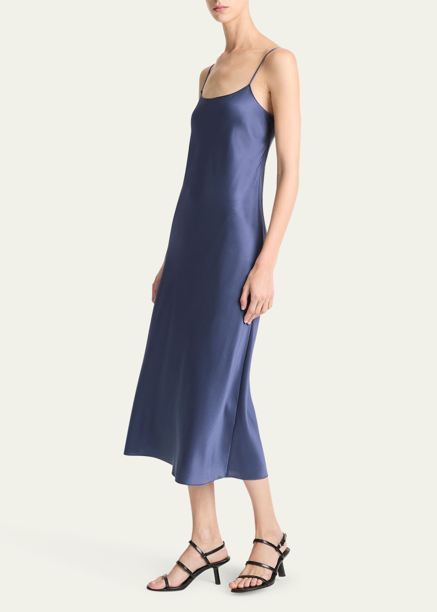Vince Satin Midi Slip Dress Image 4 of 4