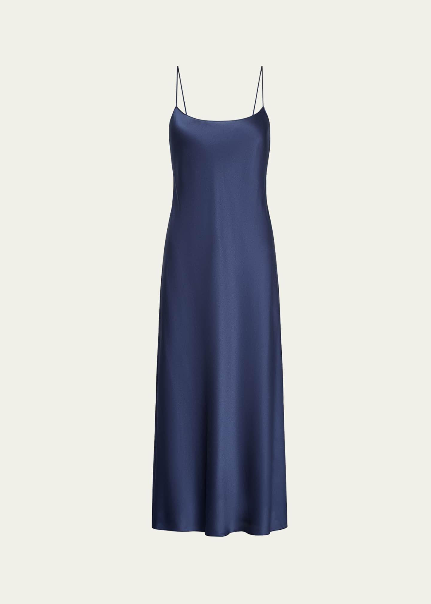 Vince Satin Midi Slip Dress Image 1 of 4