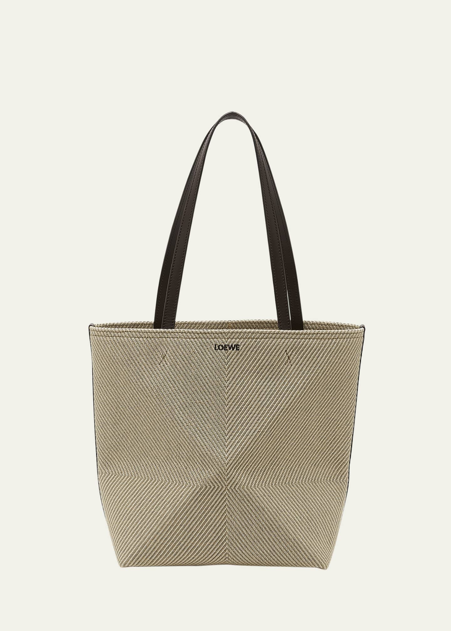 Loewe Puzzle Fold Medium Canvas Tote Bag