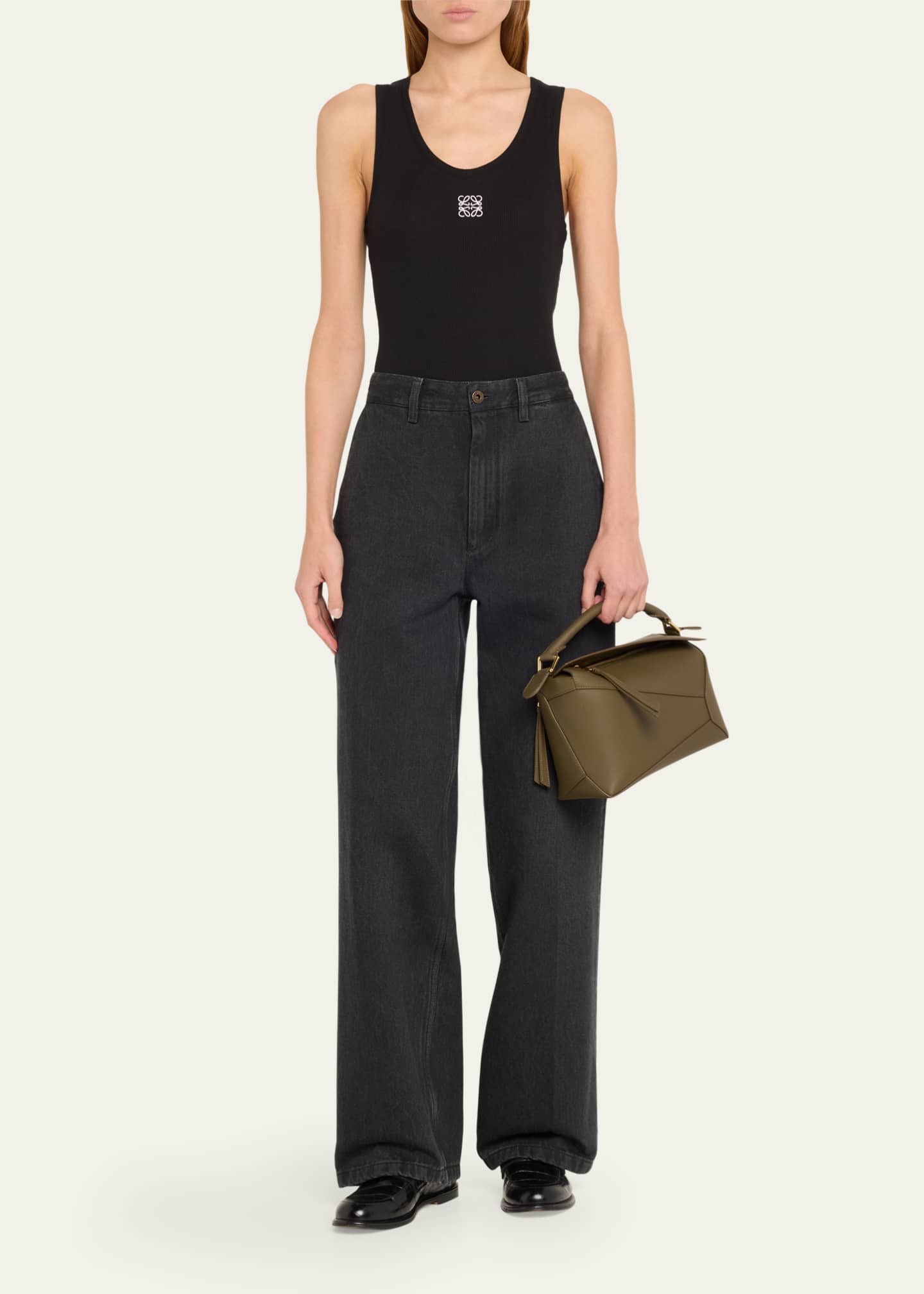 Loewe Puzzle Edge Small Top-Handle Bag in Leather Image 5 of 5