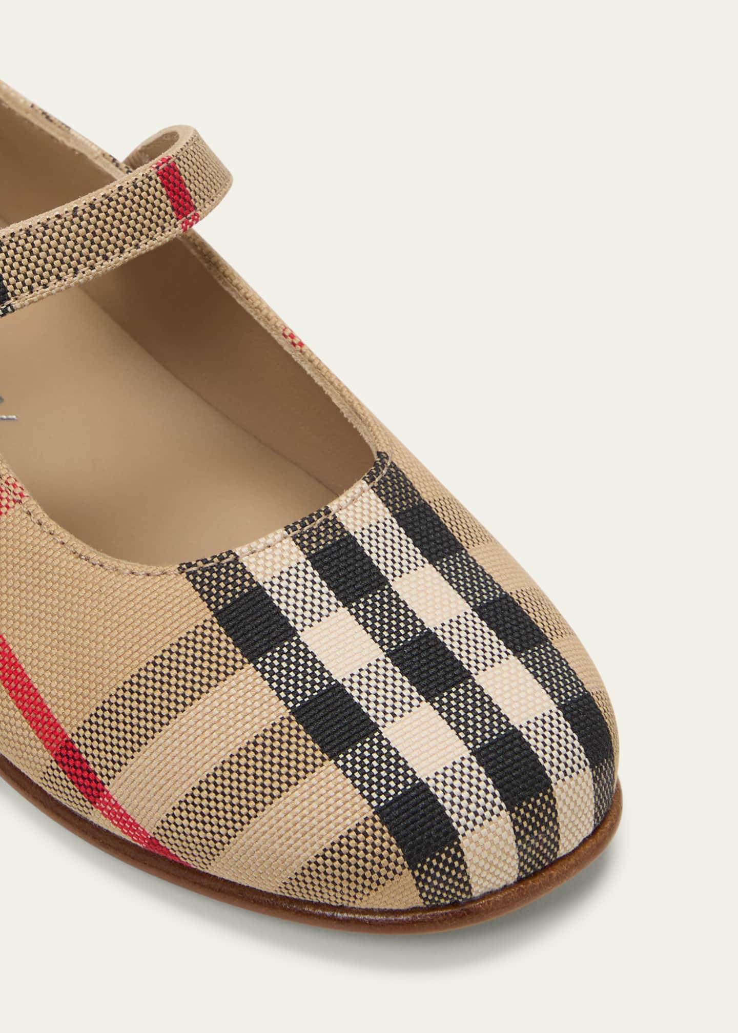 Girl s Seth Check Ballerina Flats Baby Toddlers
