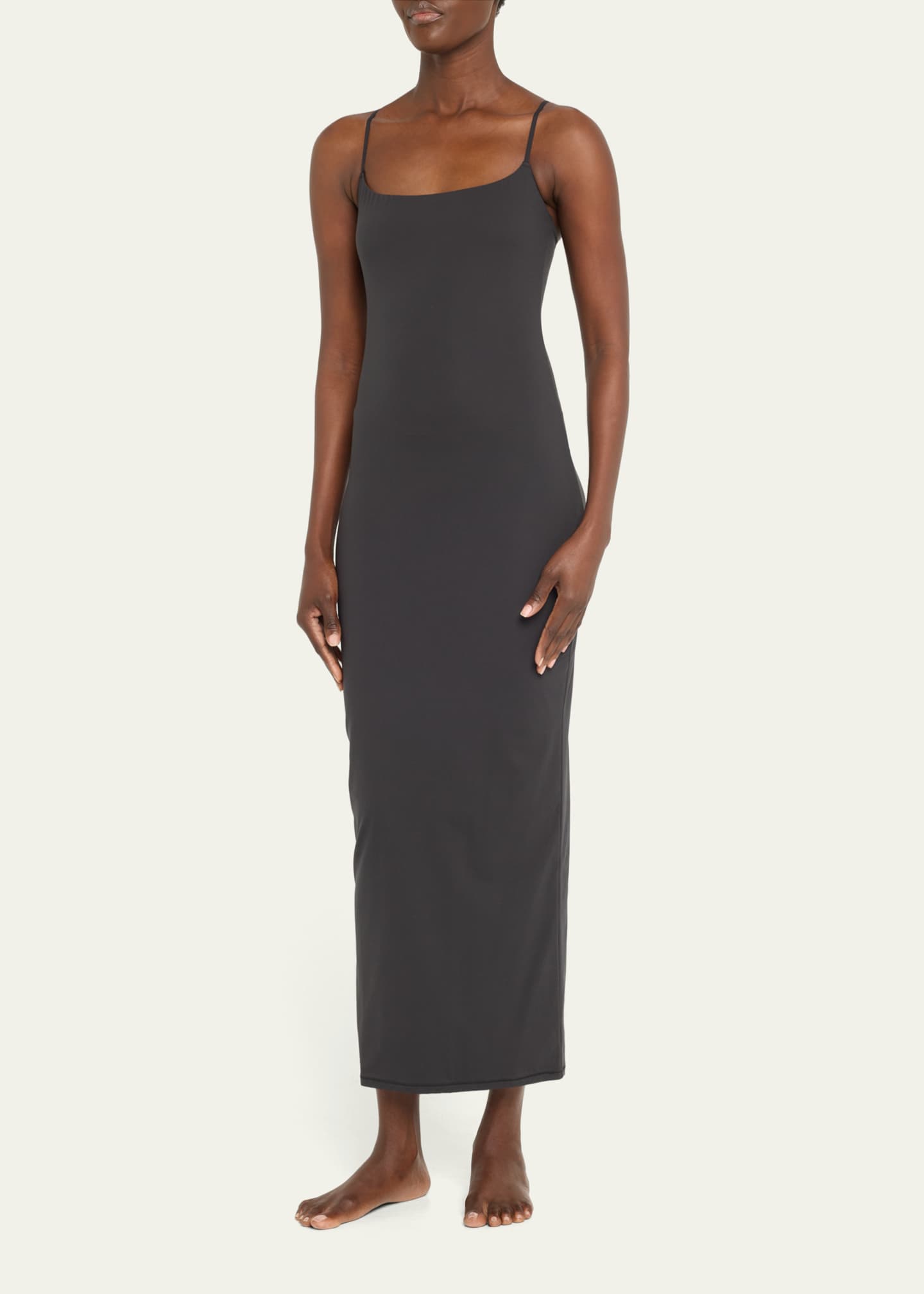 SKIMS SKIMS Body Shaping Long-Sleeve Maxi Slip Dress - Bergdorf Goodman