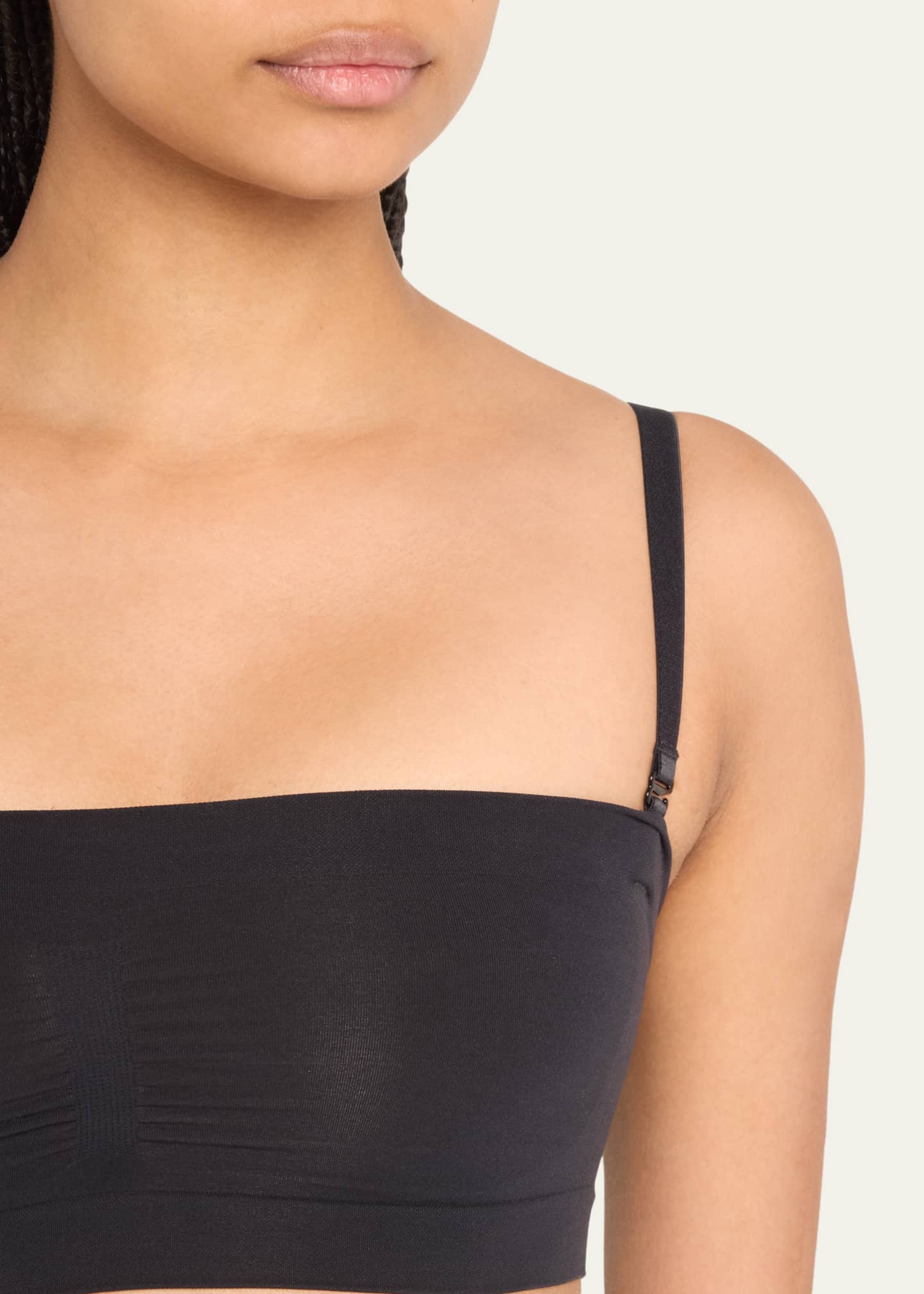 Skims Seamless Sculpt Convertible Shaping Bandeau in Black