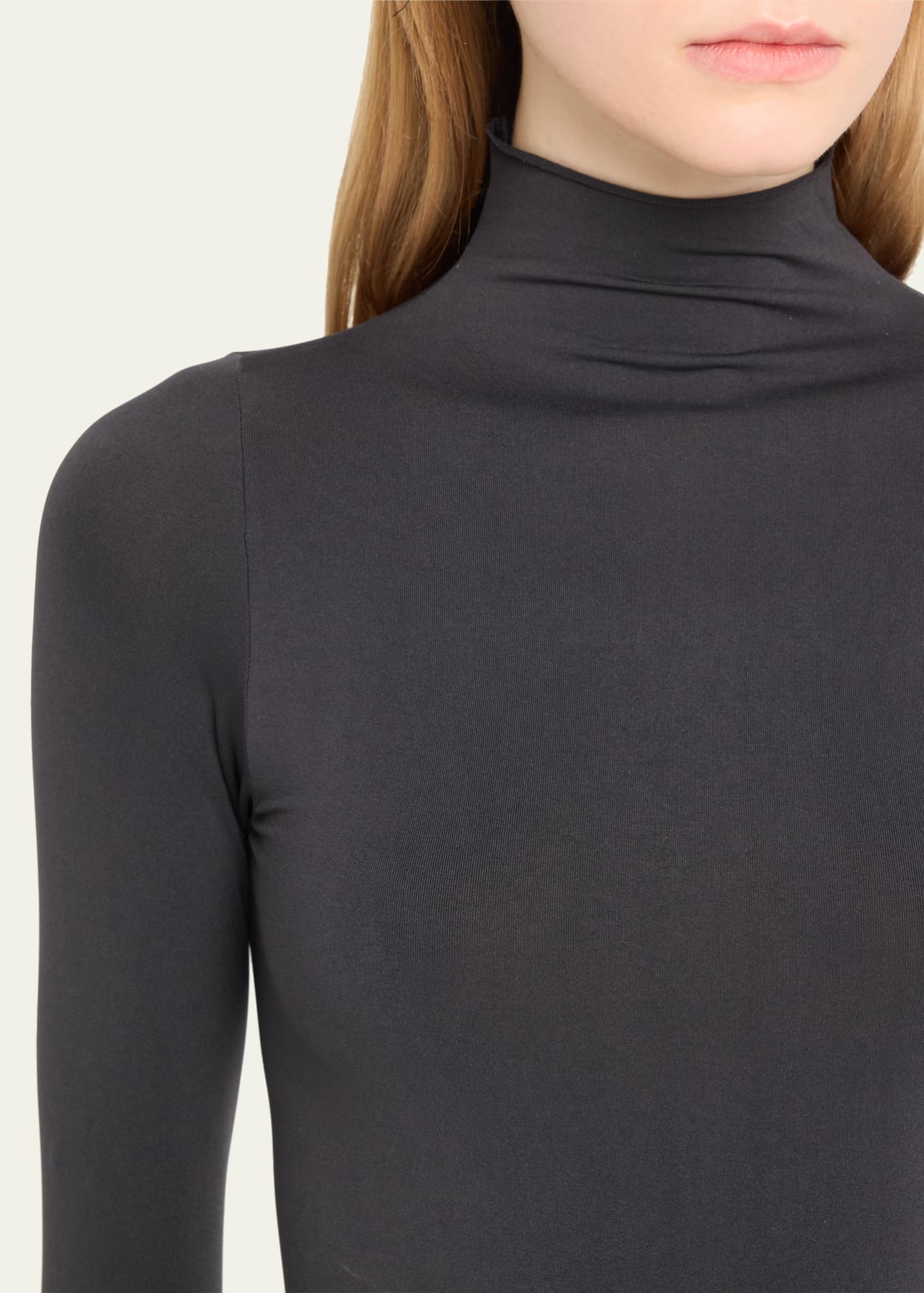 SKIMS Essential Smoothing Mock-Neck Bodysuit Image 4 of 4