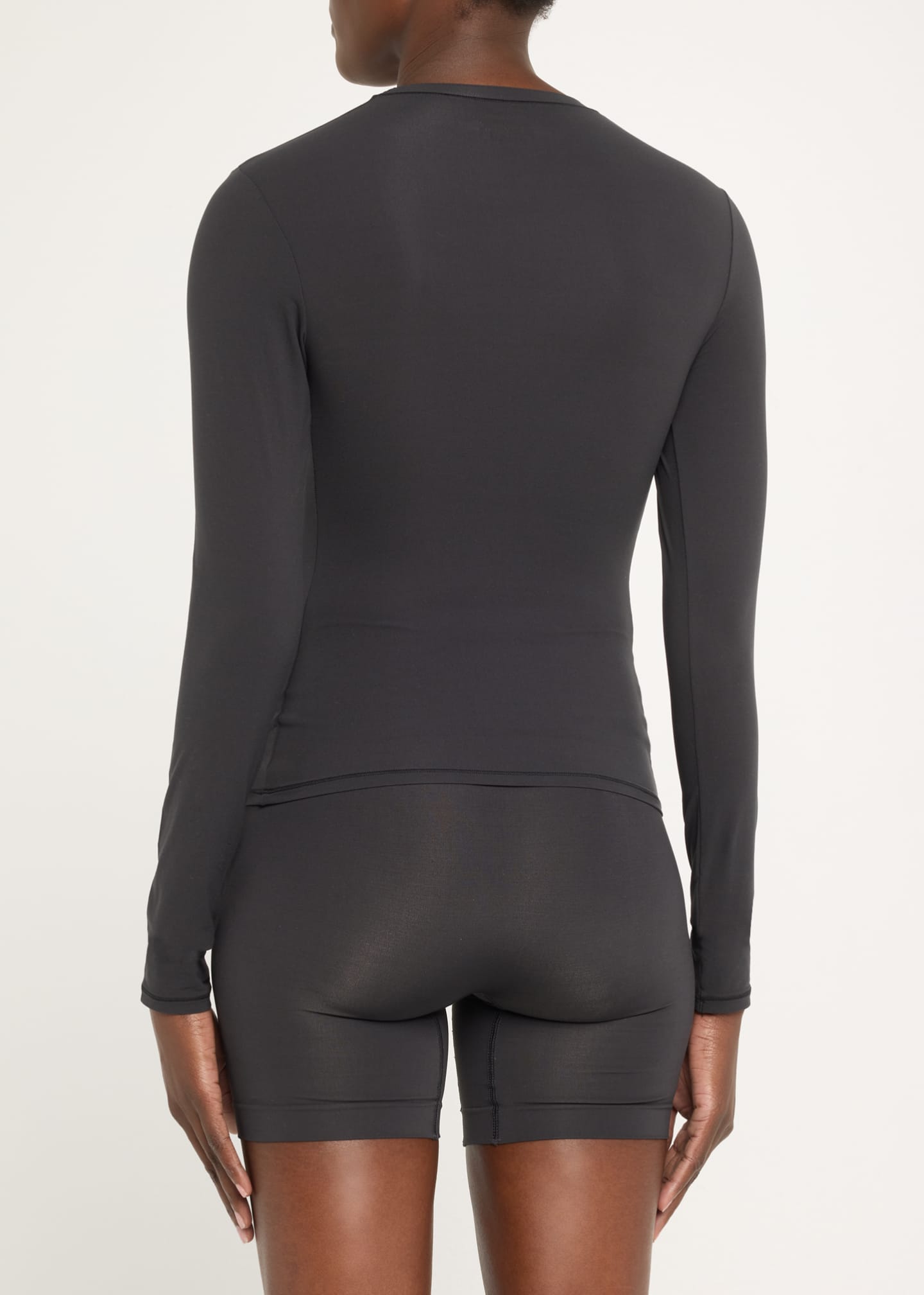 SKIMS Fits Everybody Long-Sleeve Crewneck T-Shirt - Bergdorf Goodman