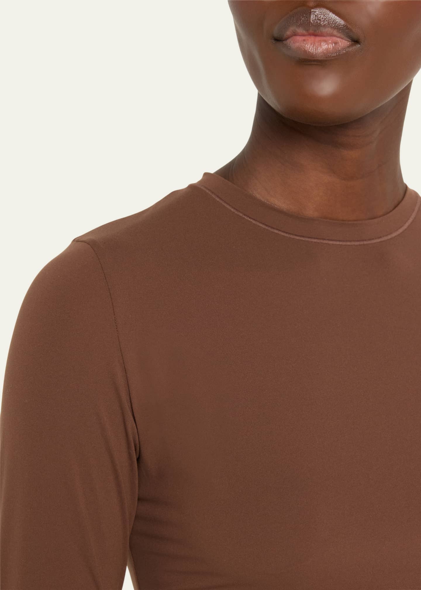 SKIMS Fits Everybody Long-Sleeve Crewneck T-Shirt - Bergdorf Goodman
