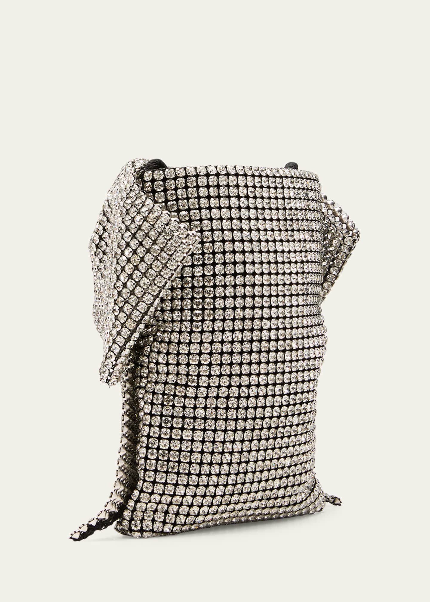 Loeffler Randall Violet Bow Rhinestone Crossbody Bag Image 3 of 5