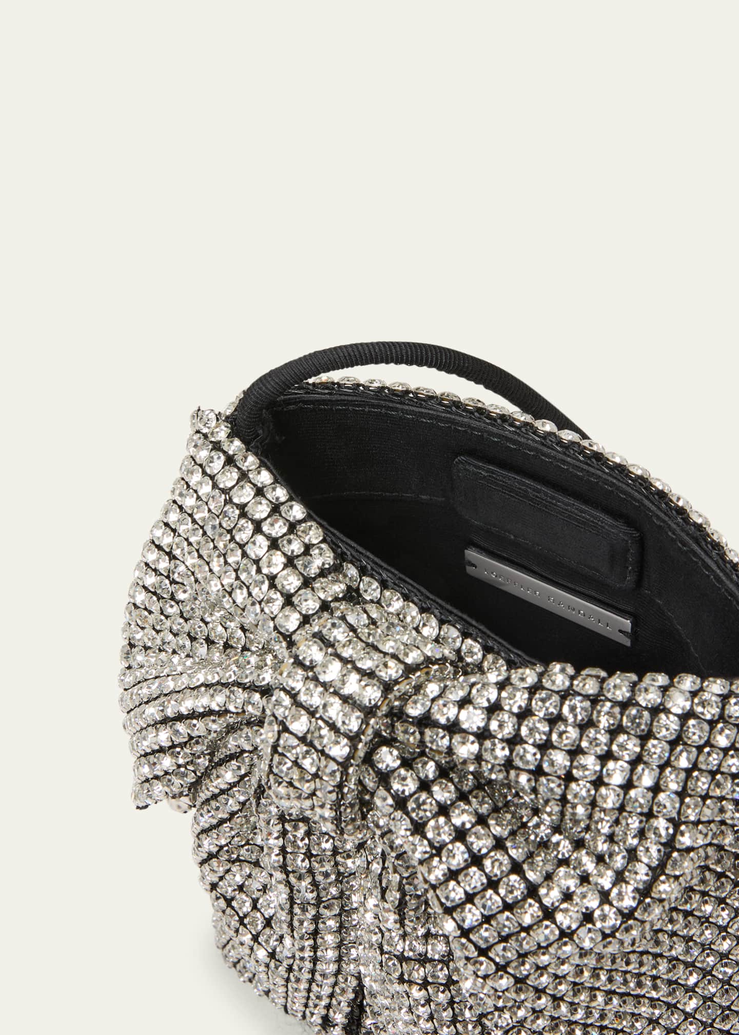Loeffler Randall Violet Bow Rhinestone Crossbody Bag Image 4 of 5