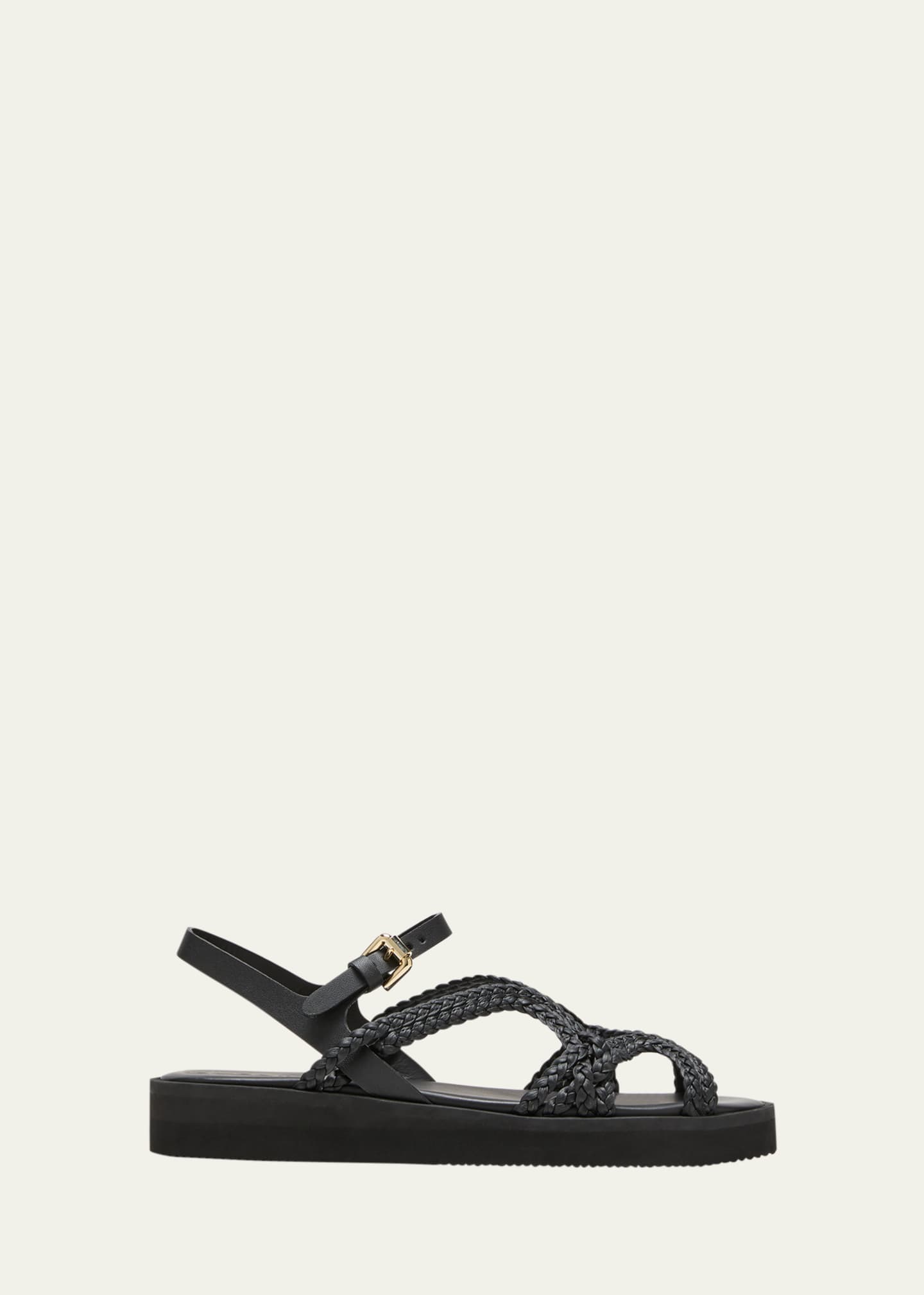 See by Chloe Sansa Braided Ankle-Strap Sandals - Bergdorf Goodman