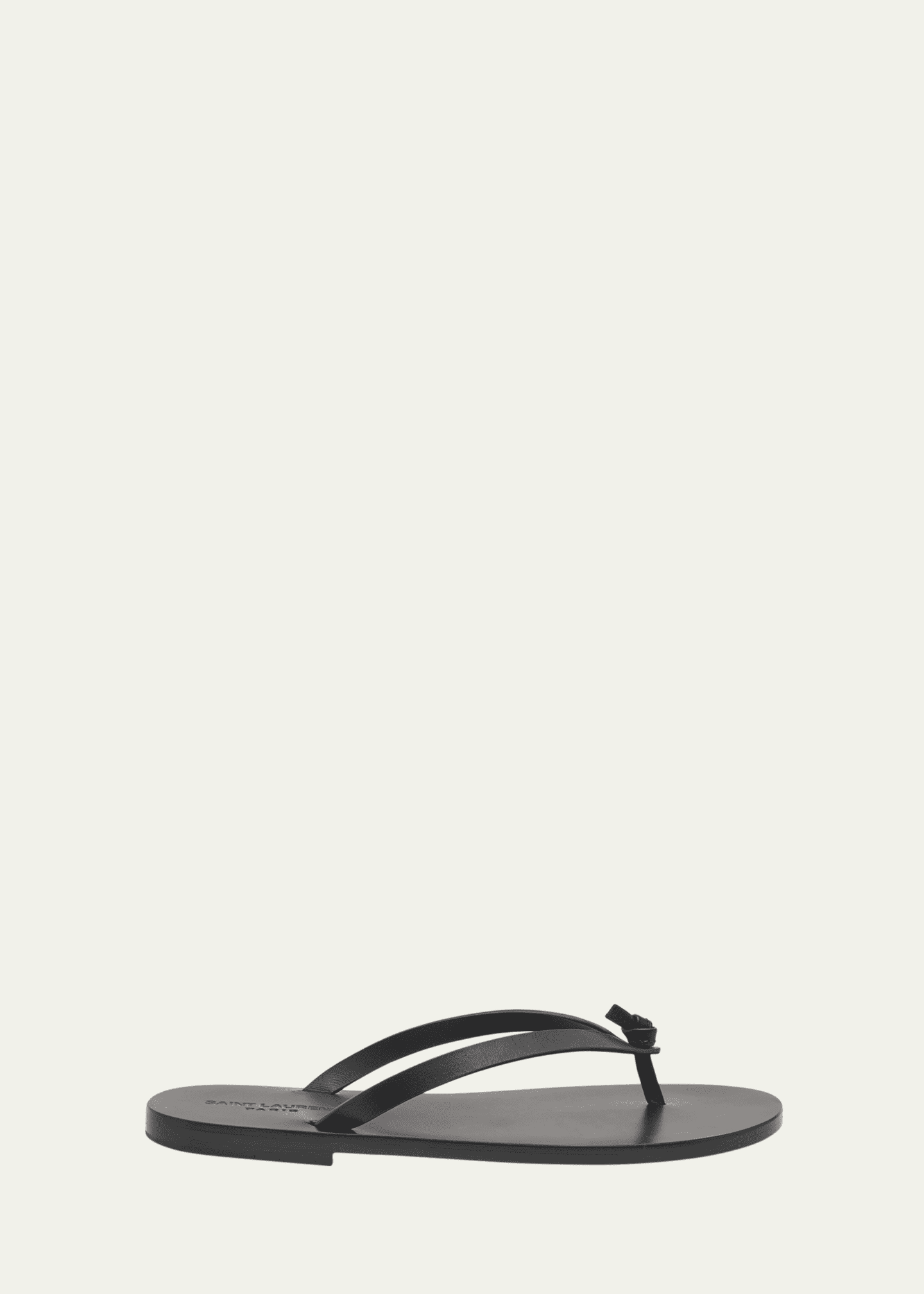 Saint Laurent Men's Pepe 05 Leather Thong Sandals Image 1 of 5