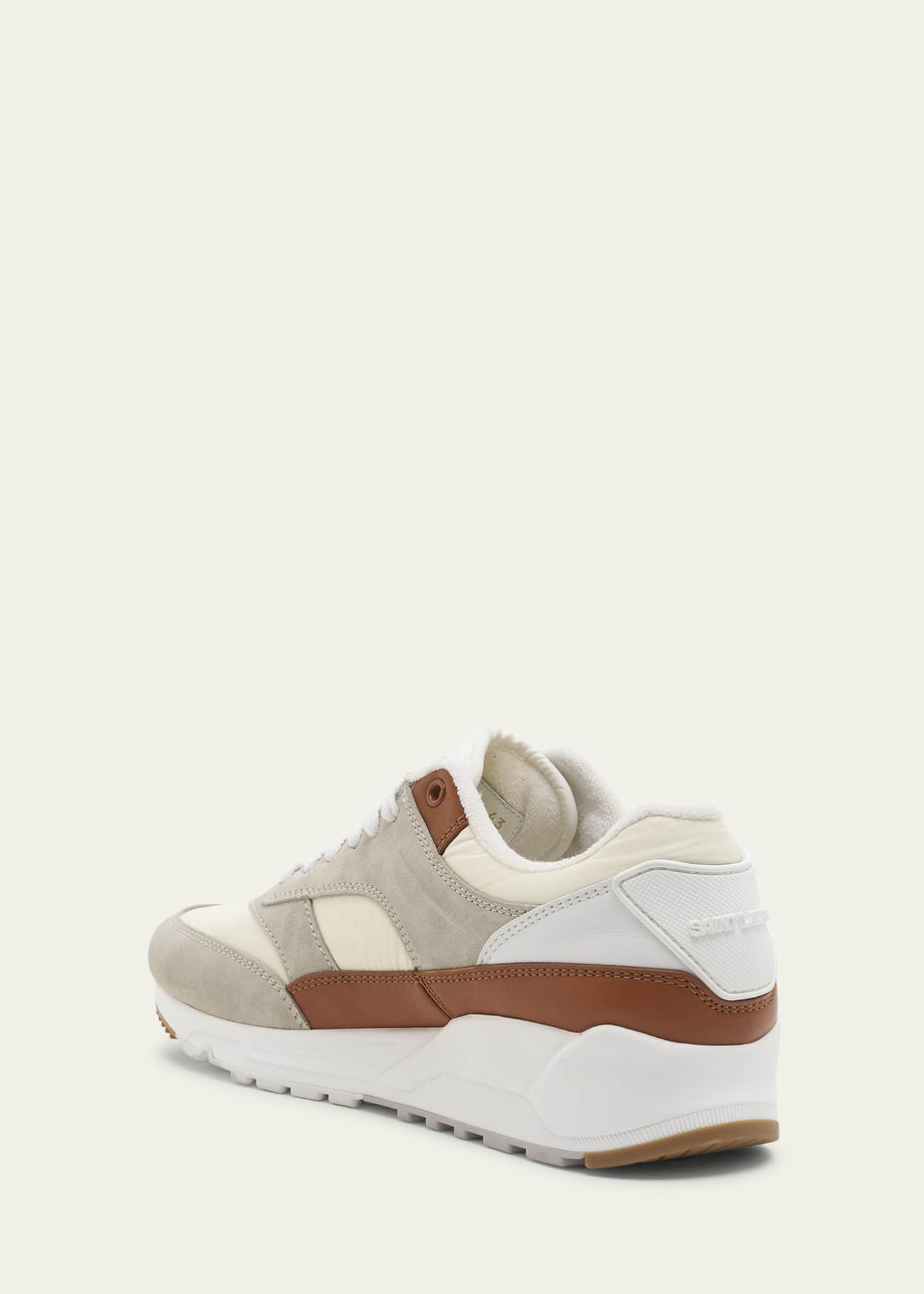Saint Laurent Men s Bump 15 Nylon and Leather Low Top Sneakers