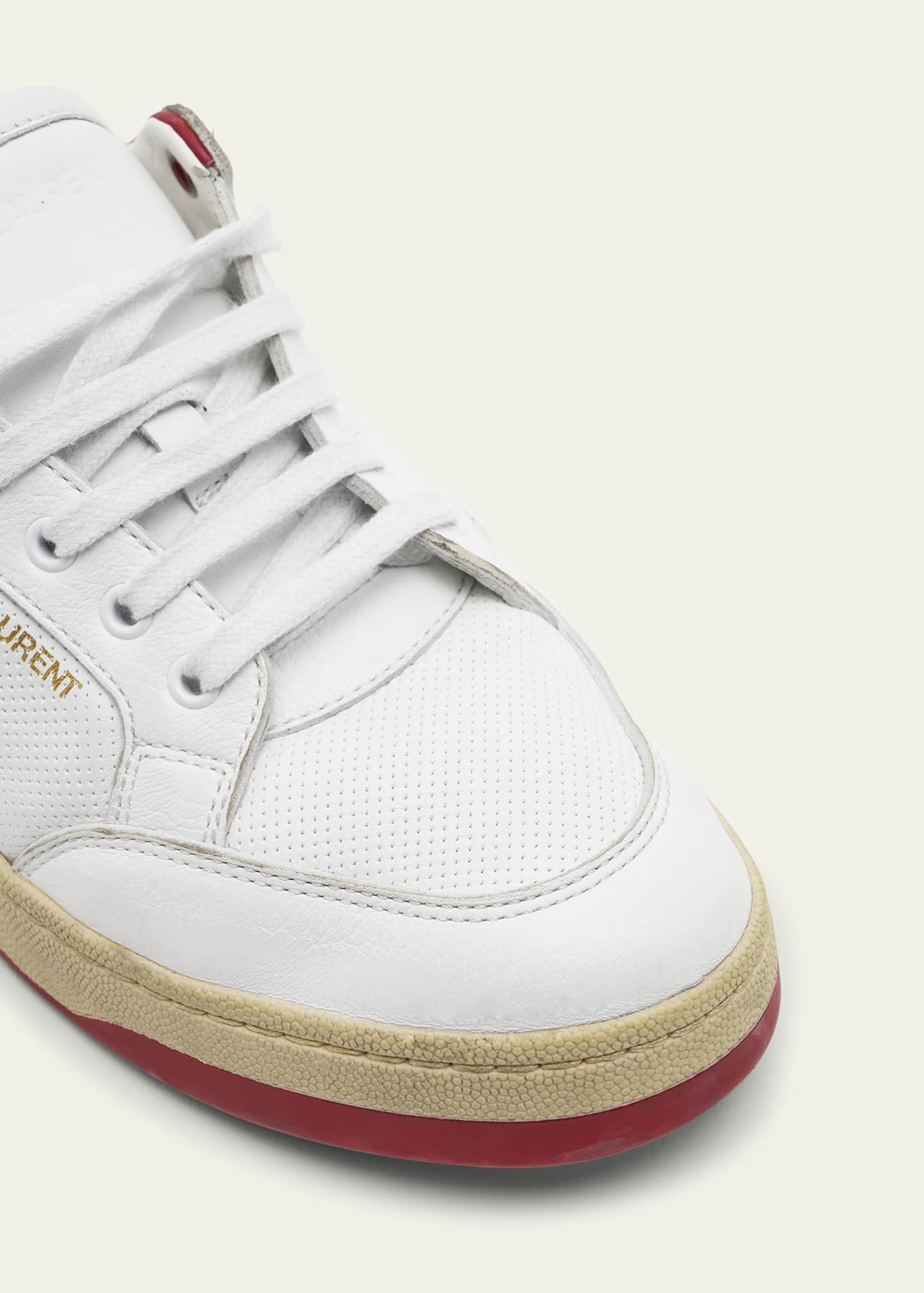 Saint Laurent Men's SL/61 Bicolor Leather Low-Top Sneakers Image 5 of 5