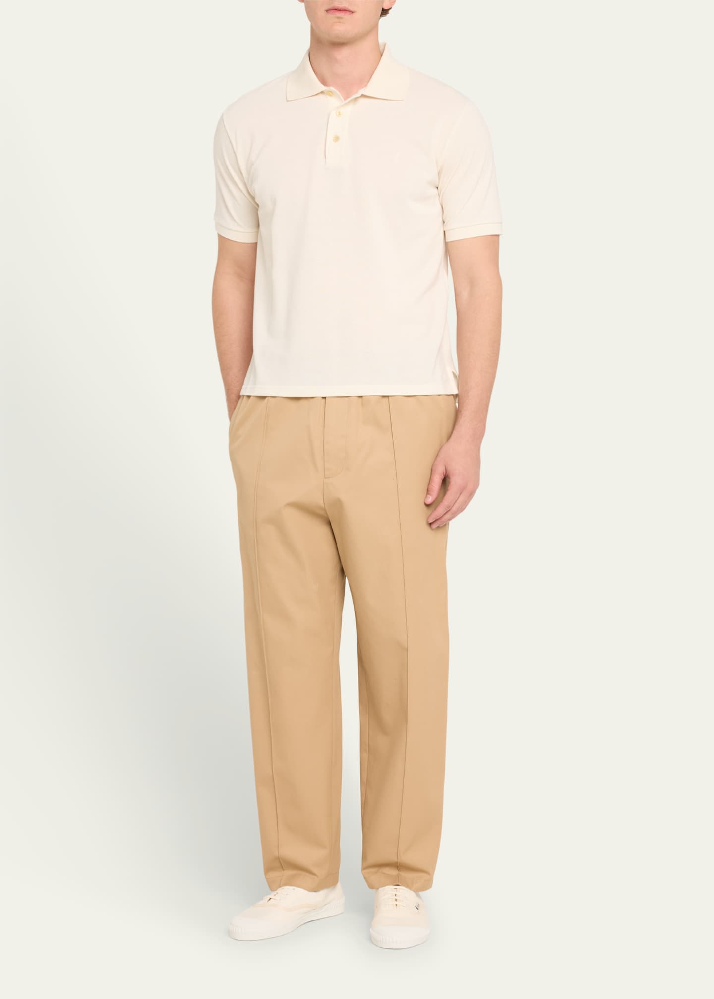 Saint Laurent Men's Verano 05 Canvas Low-Top Sneakers Image 3 of 5