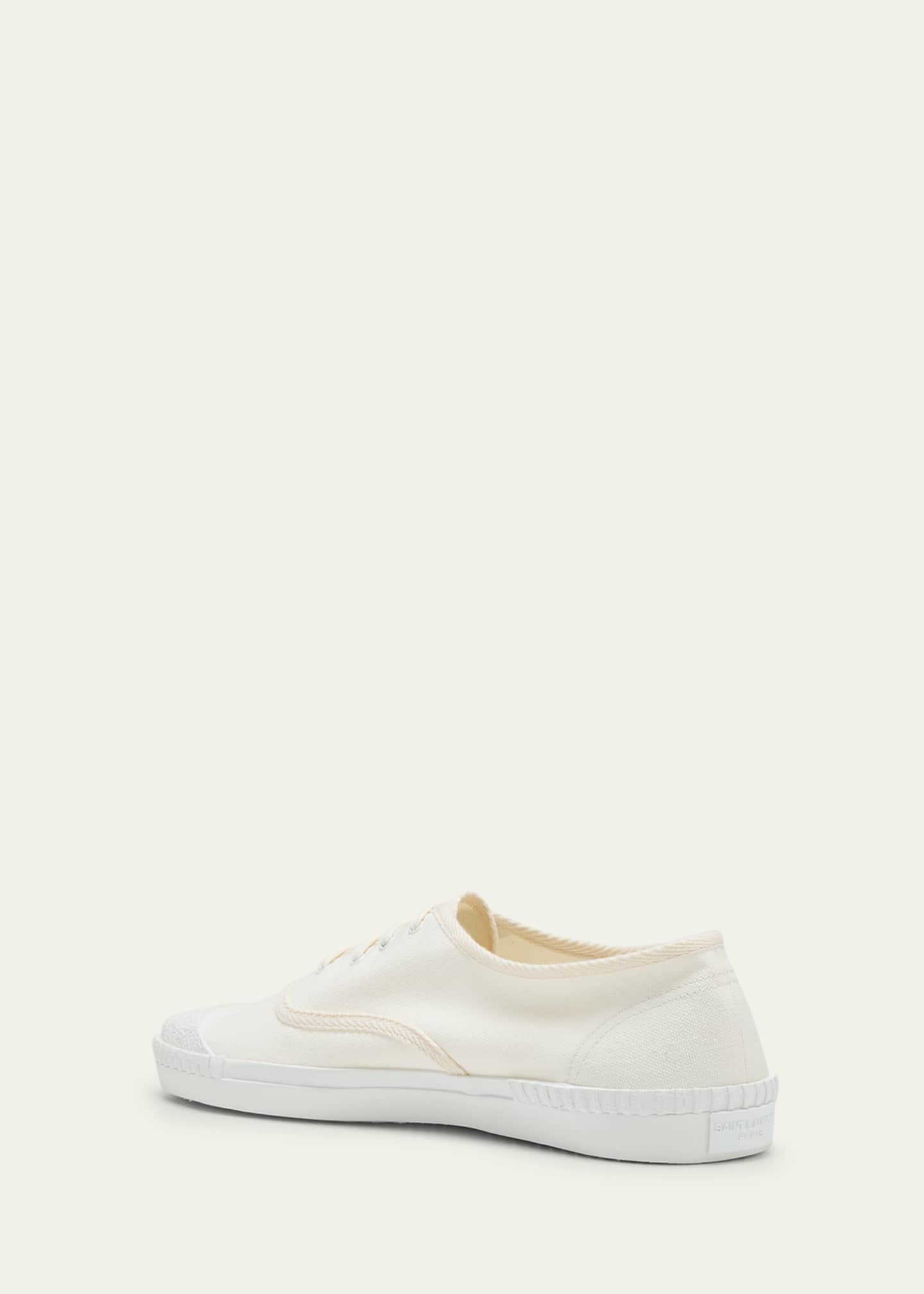Saint Laurent Men's Verano 05 Canvas Low-Top Sneakers Image 4 of 5
