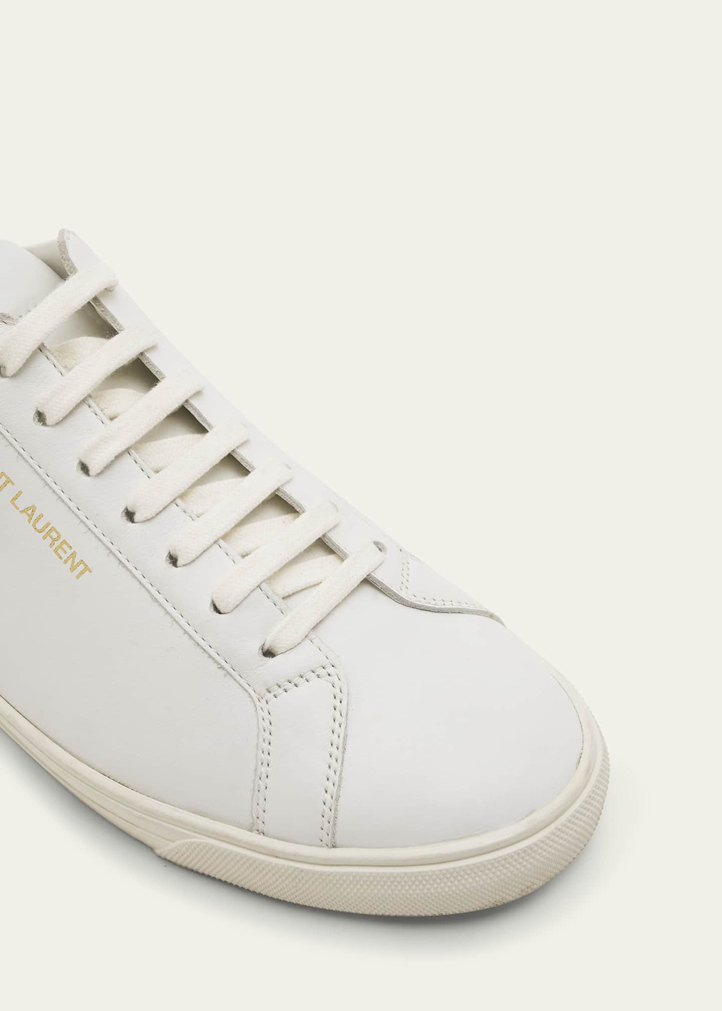 Saint laurent andy leather sneakers discount