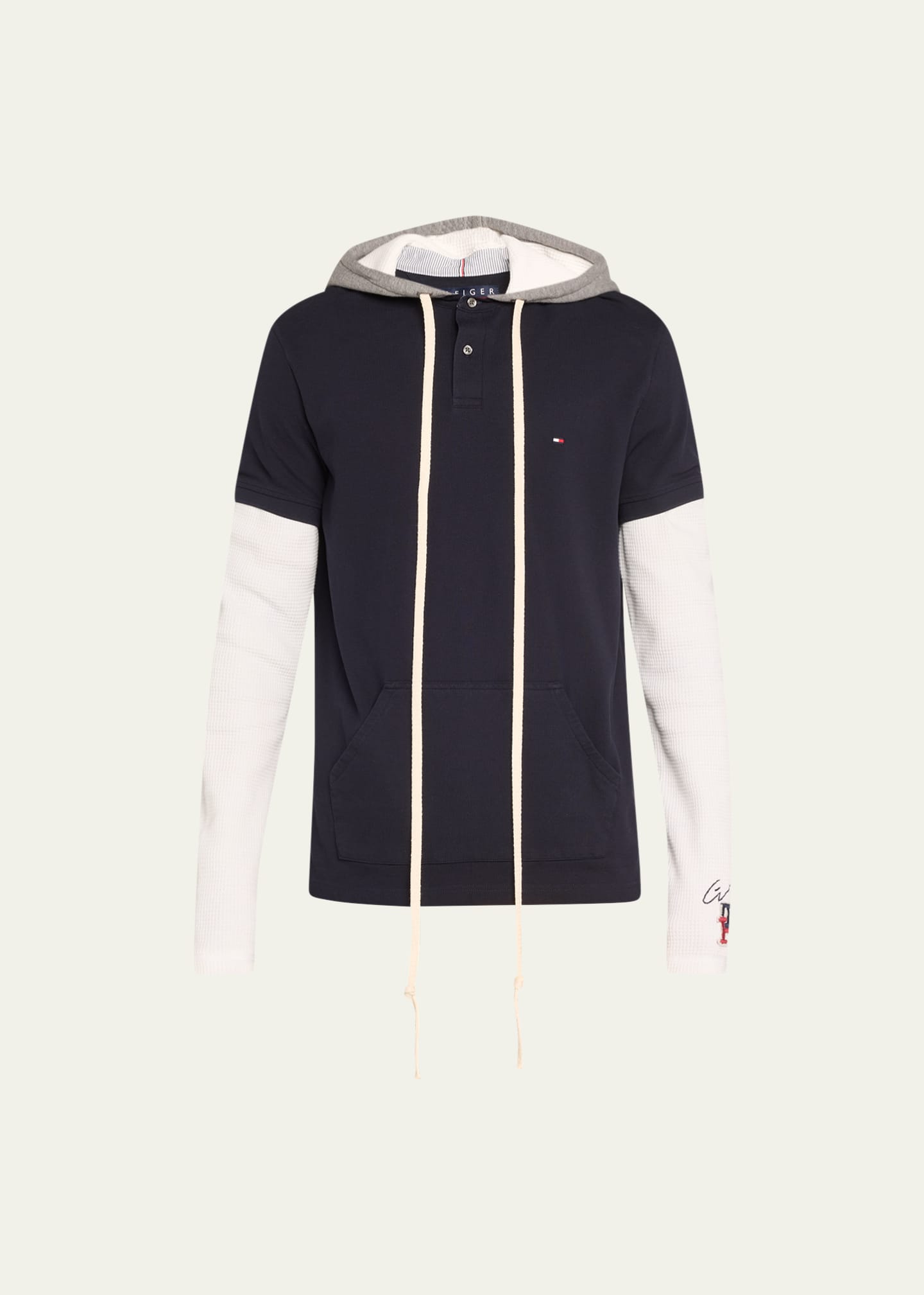 Tommy hilfiger hooded clearance shirt