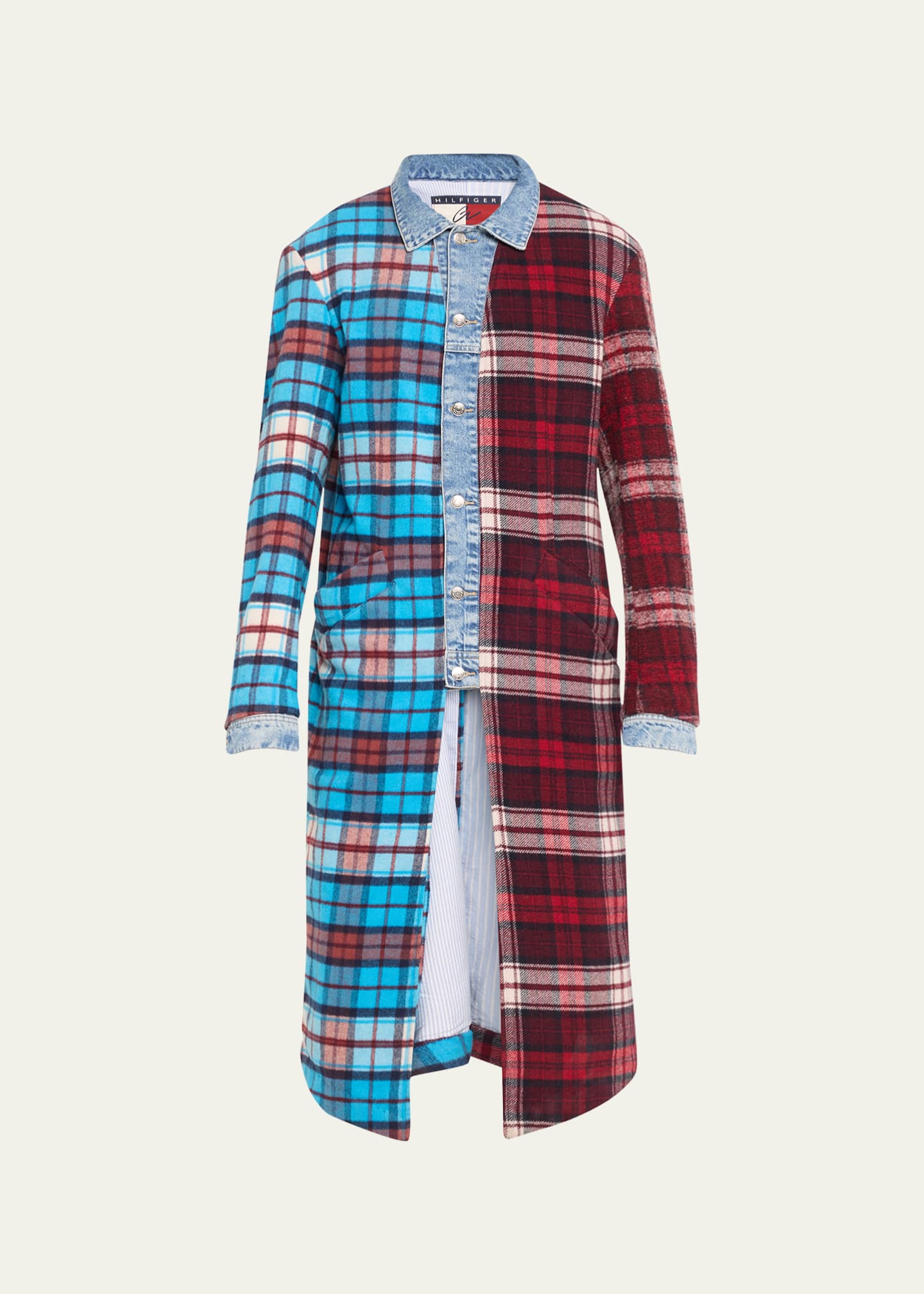 Tommy hilfiger plaid jacket top