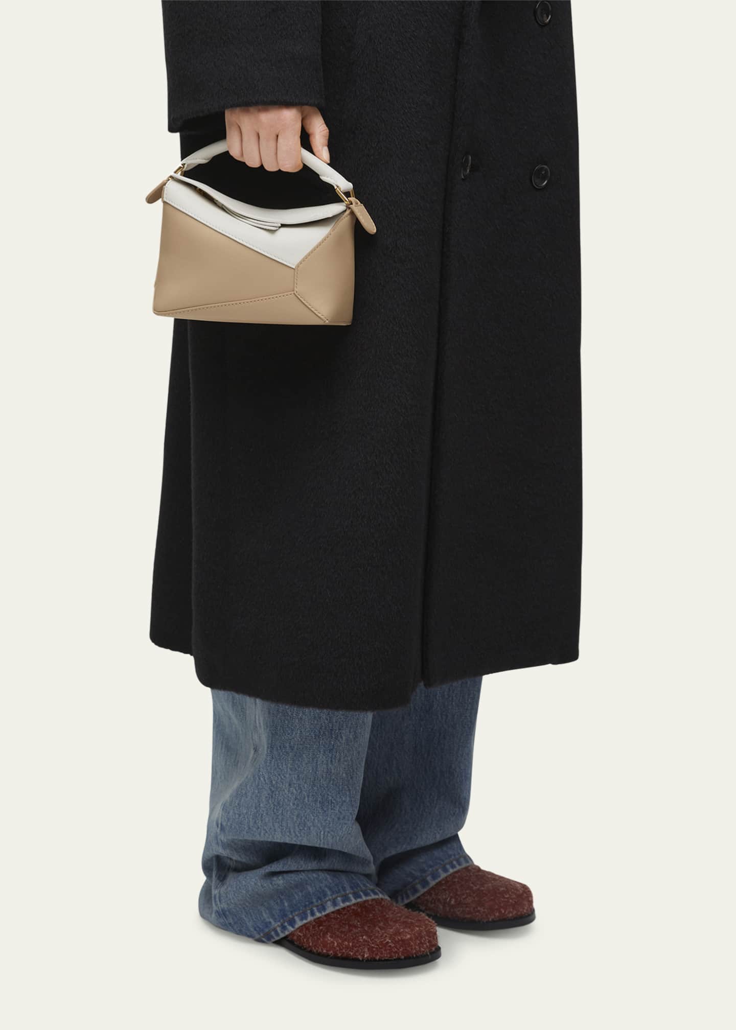 Loewe Mini Puzzle Edge Bicolor Top Handle Bag Bergdorf Goodman