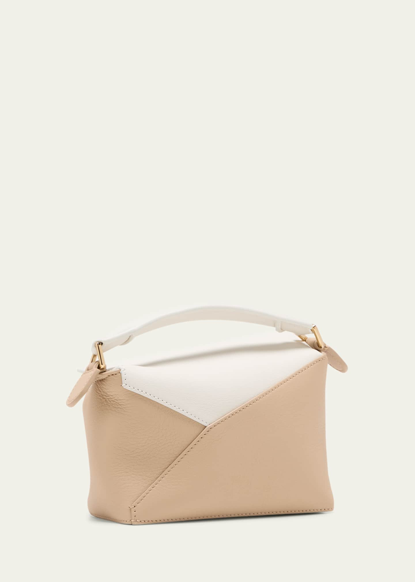 Loewe Mini Puzzle Edge Bicolor Top-Handle Bag - Bergdorf Goodman