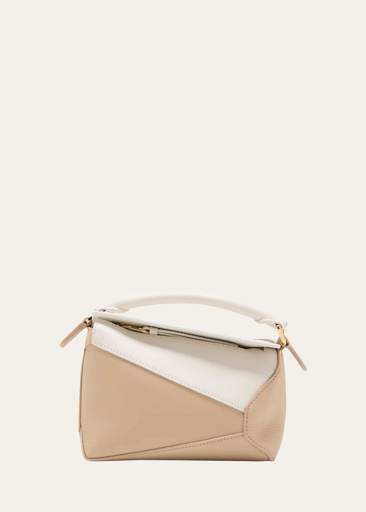 Loewe Mini Puzzle Edge Bicolor Top-Handle Bag - Bergdorf Goodman