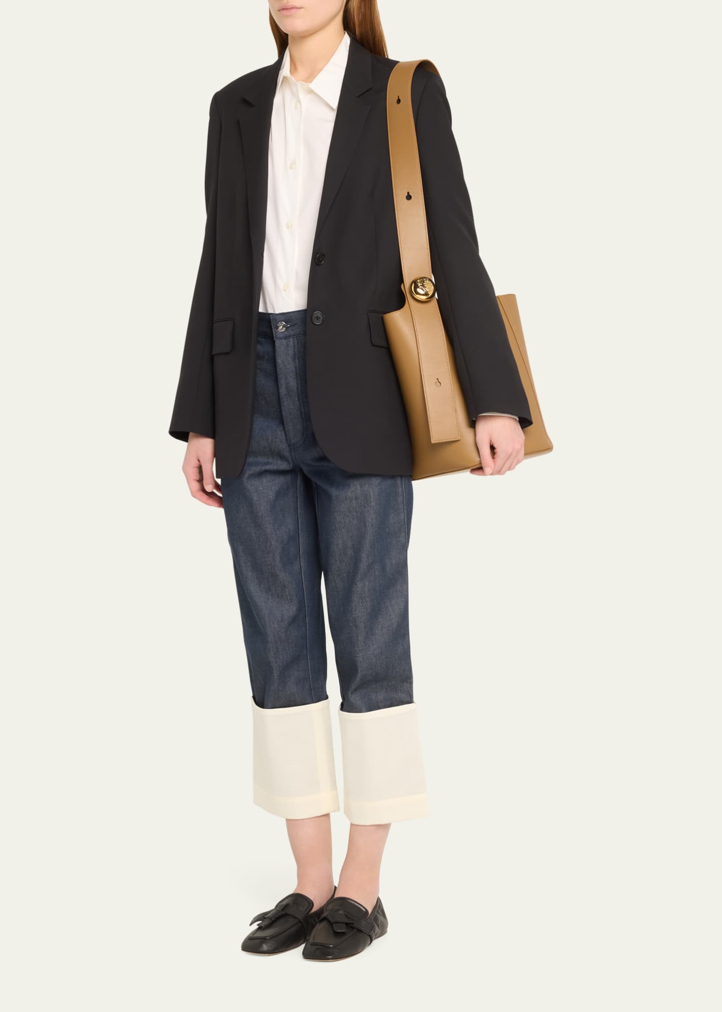 Loewe Anagram Pebble Leather Bucket Bag Image 5 of 6