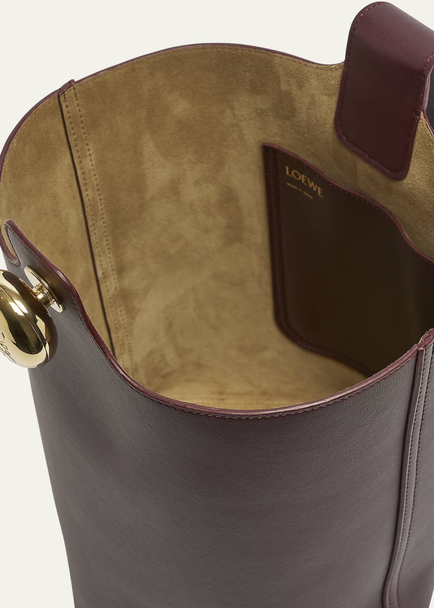 Loewe Anagram Pebble Leather Bucket Bag Image 4 of 6