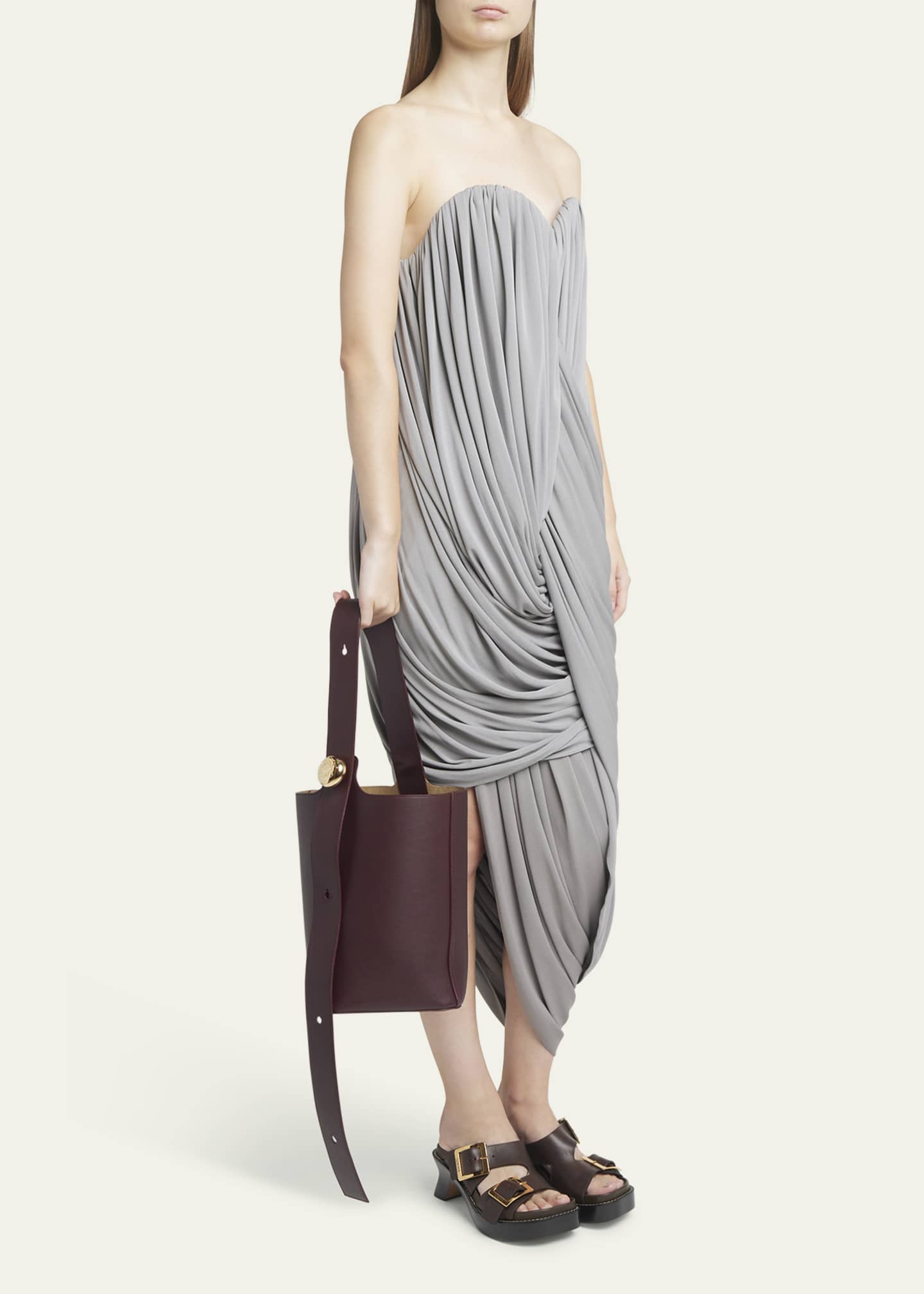 Loewe Anagram Pebble Leather Bucket Bag Image 5 of 6