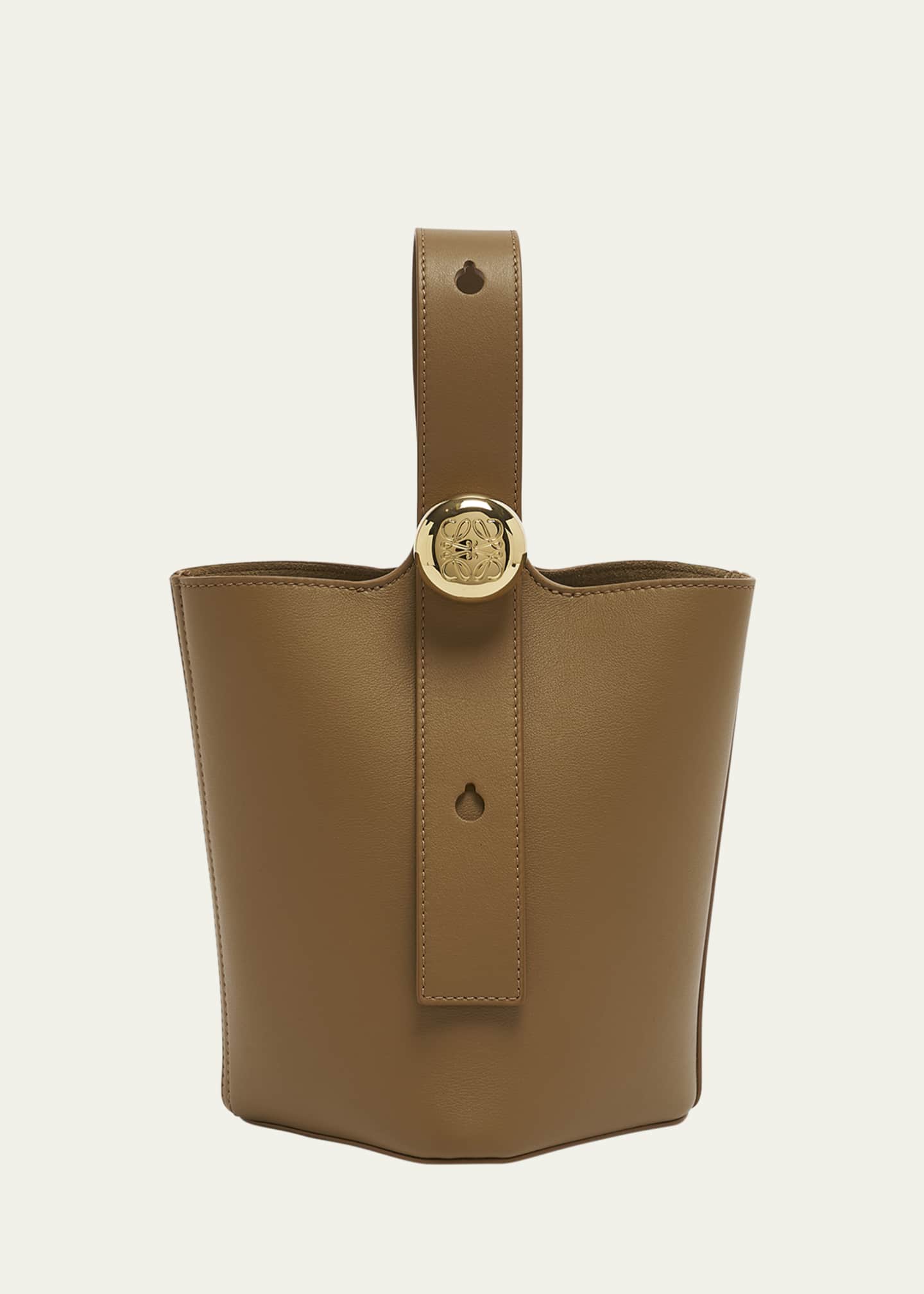 Pebbled leather bucket bag new arrivals