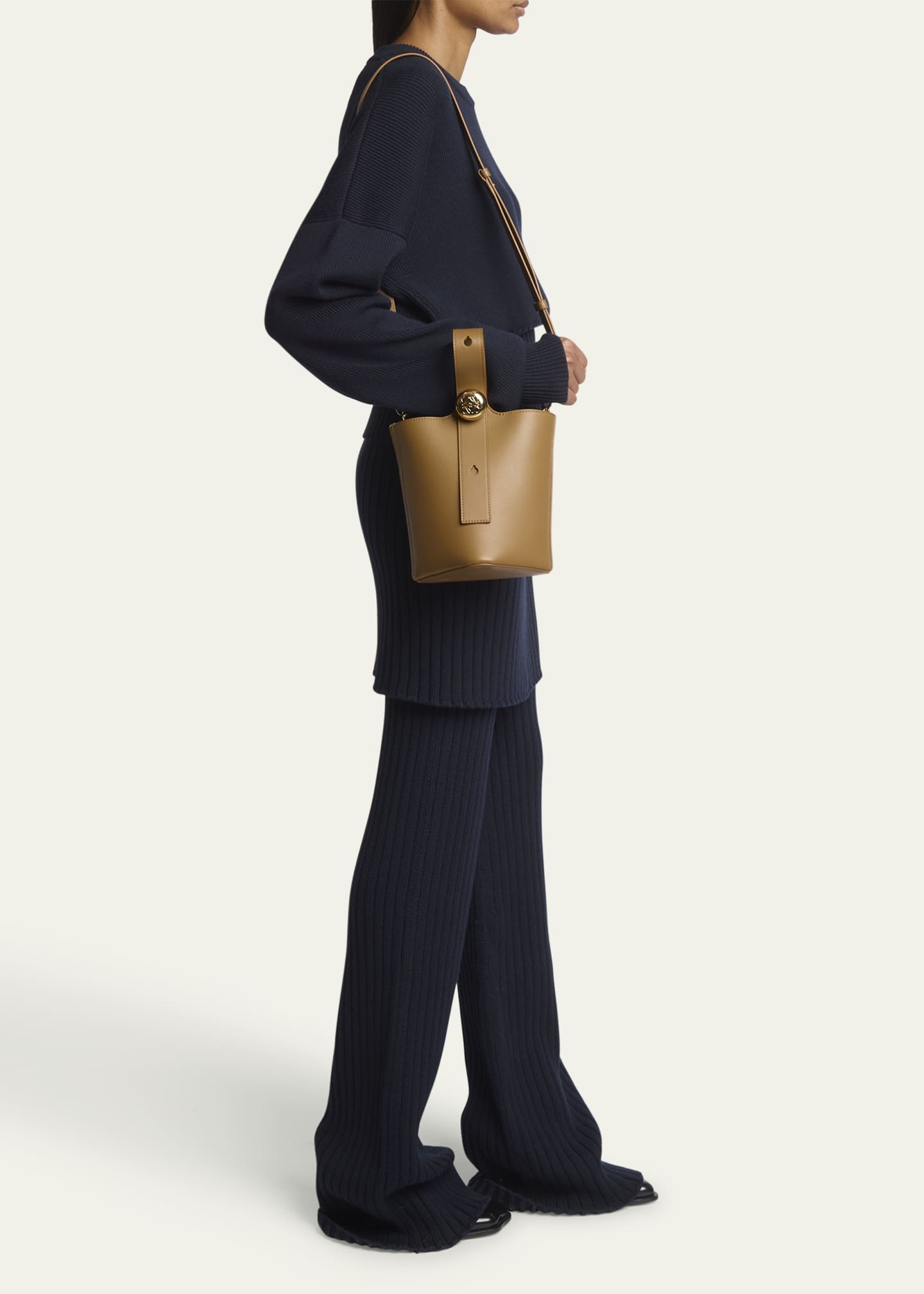 Loewe Mini Pebbled Leather Bucket Bag Image 5 of 6