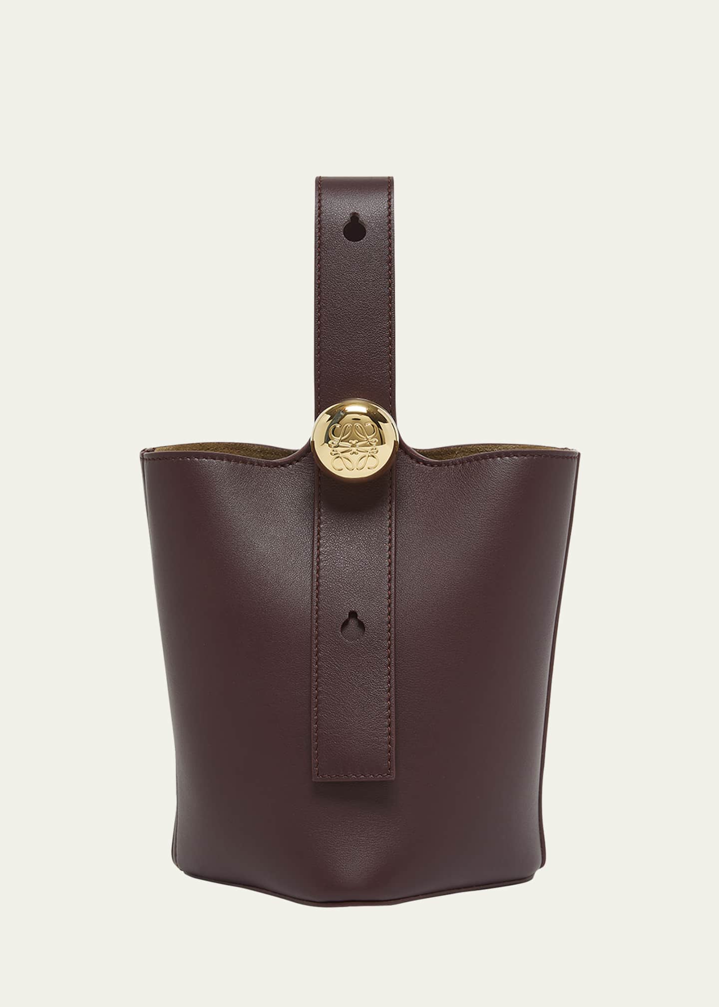 Loewe Mini Pebbled Leather Bucket Bag Image 1 of 6